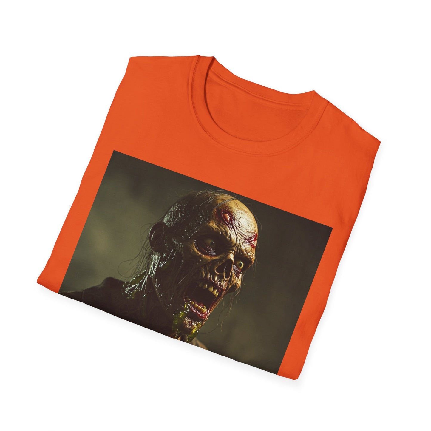 Apocalyptic Portrait Tee, bold, decaying zombie graphic