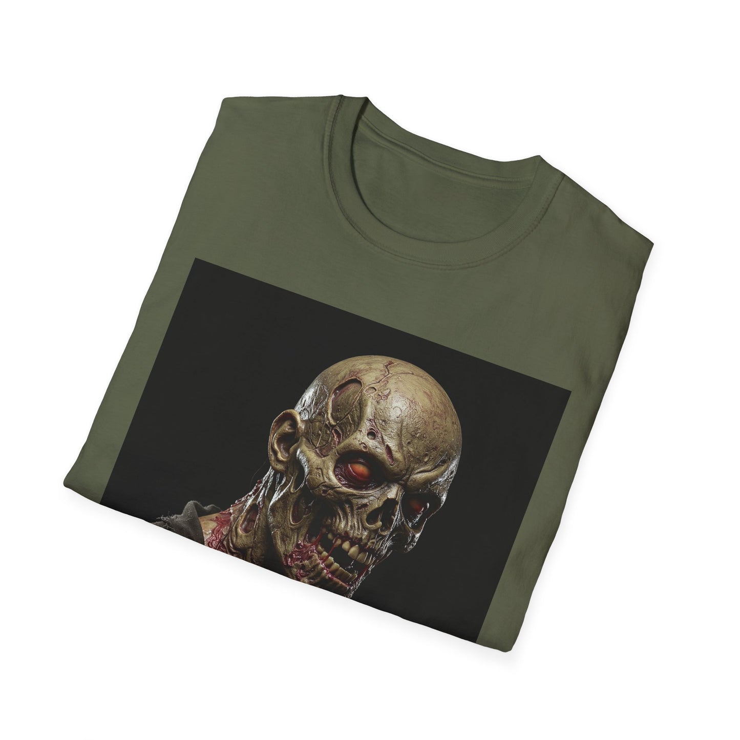 Apocalyptic Portrait Tee, bold, decaying zombie graphic