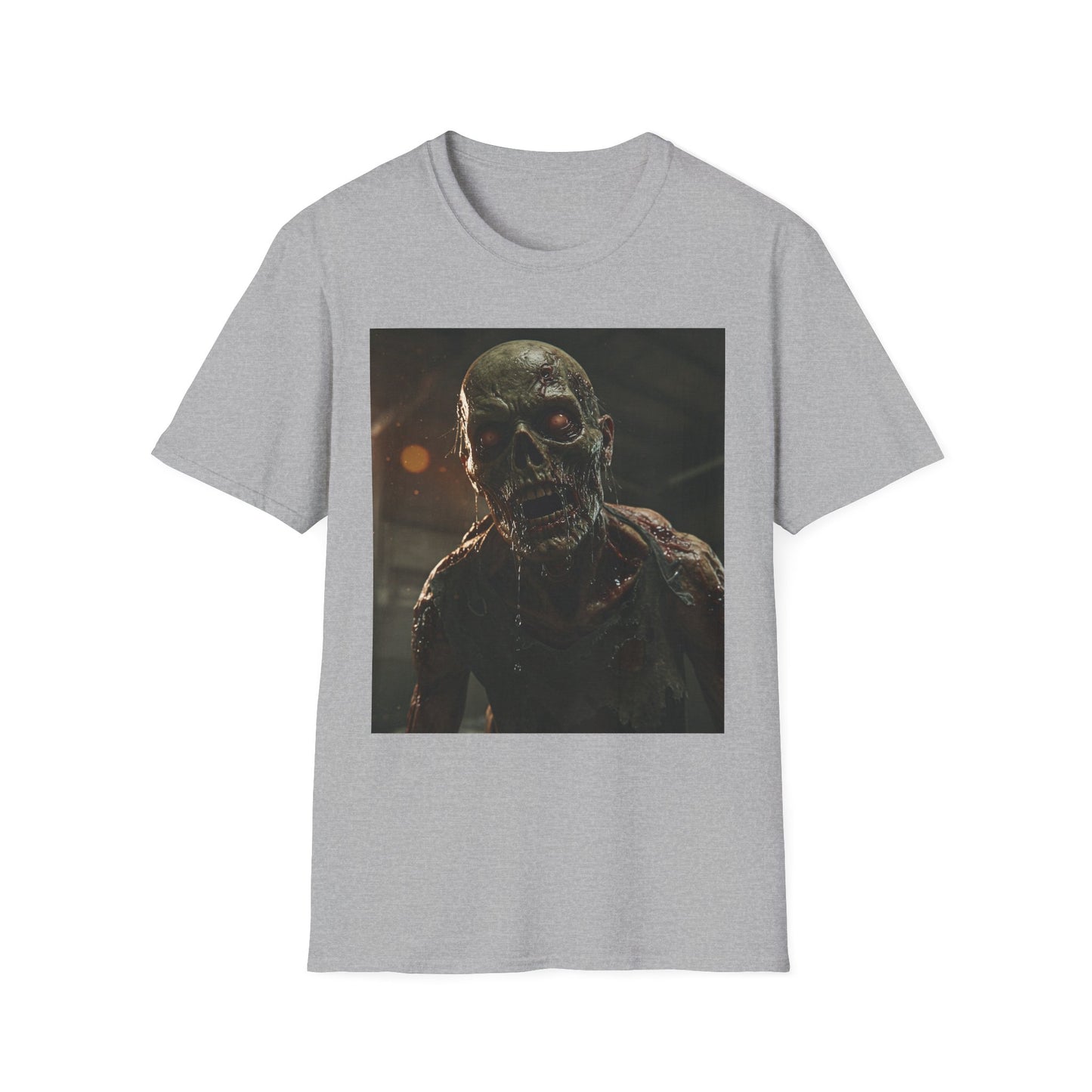 Unisex Zombie Graphic Softstyle T-Shirt | Perfect for Halloween & Horror Fans