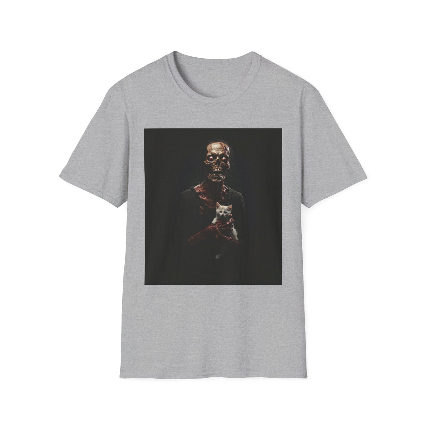 Apocalyptic Portrait Tee, bold, decaying zombie graphic