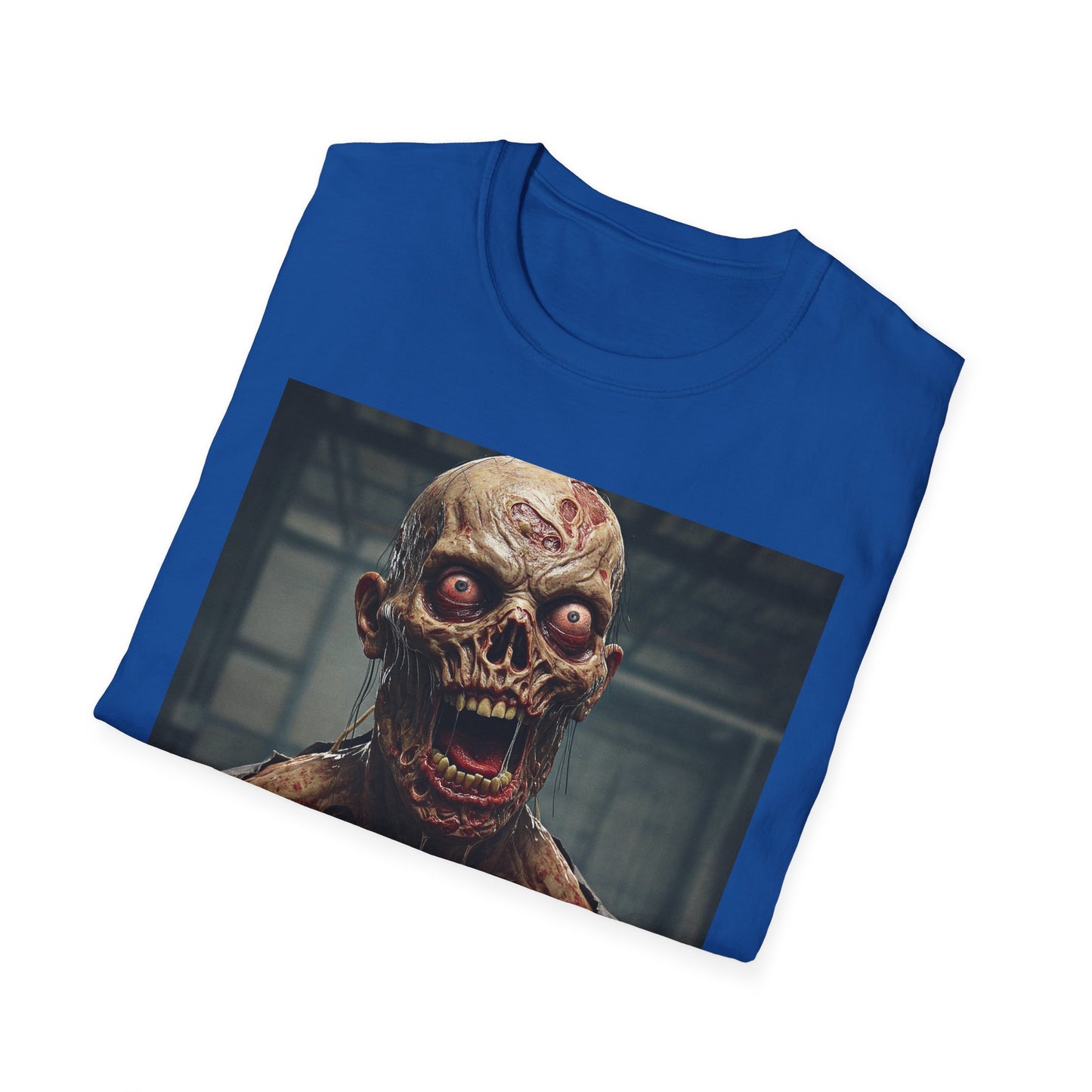 Apocalyptic Portrait Tee, bold, decaying zombie graphic