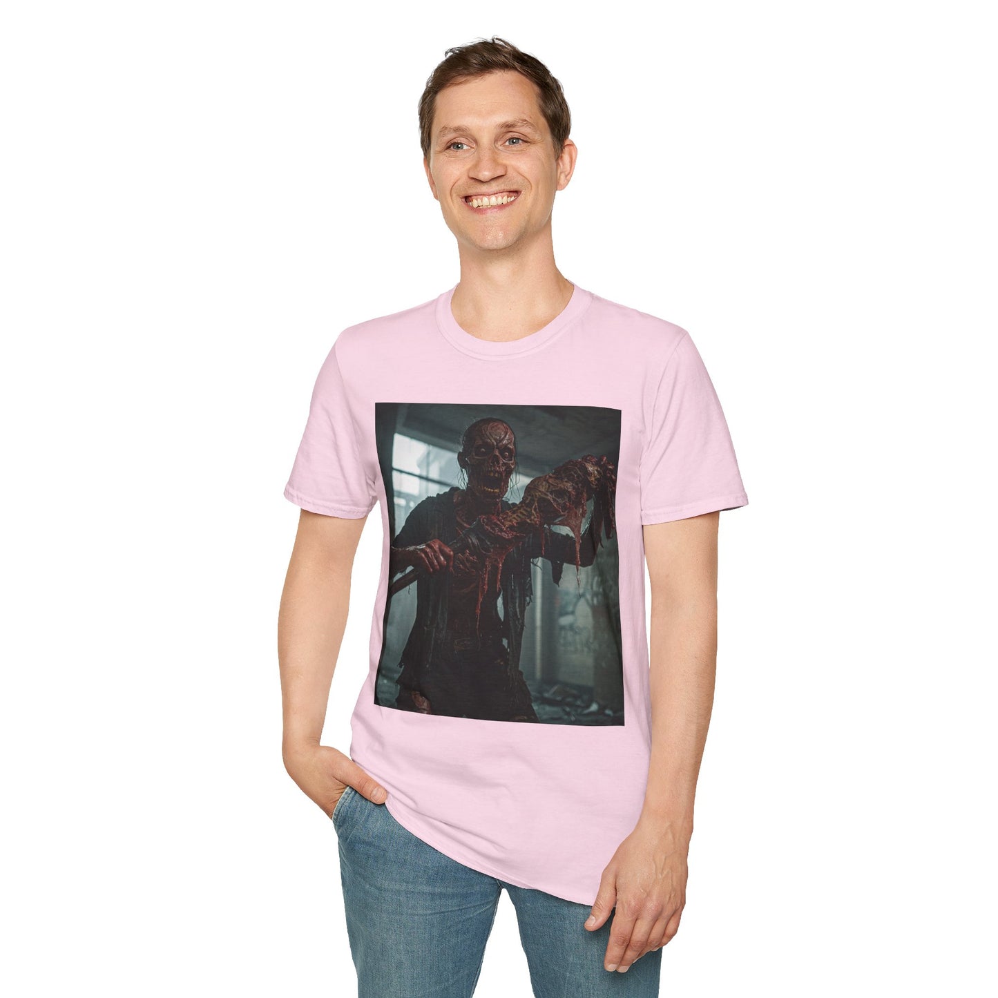 Creepy Zombie Graphic Unisex T-Shirt - Perfect for Halloween & Horror Fans