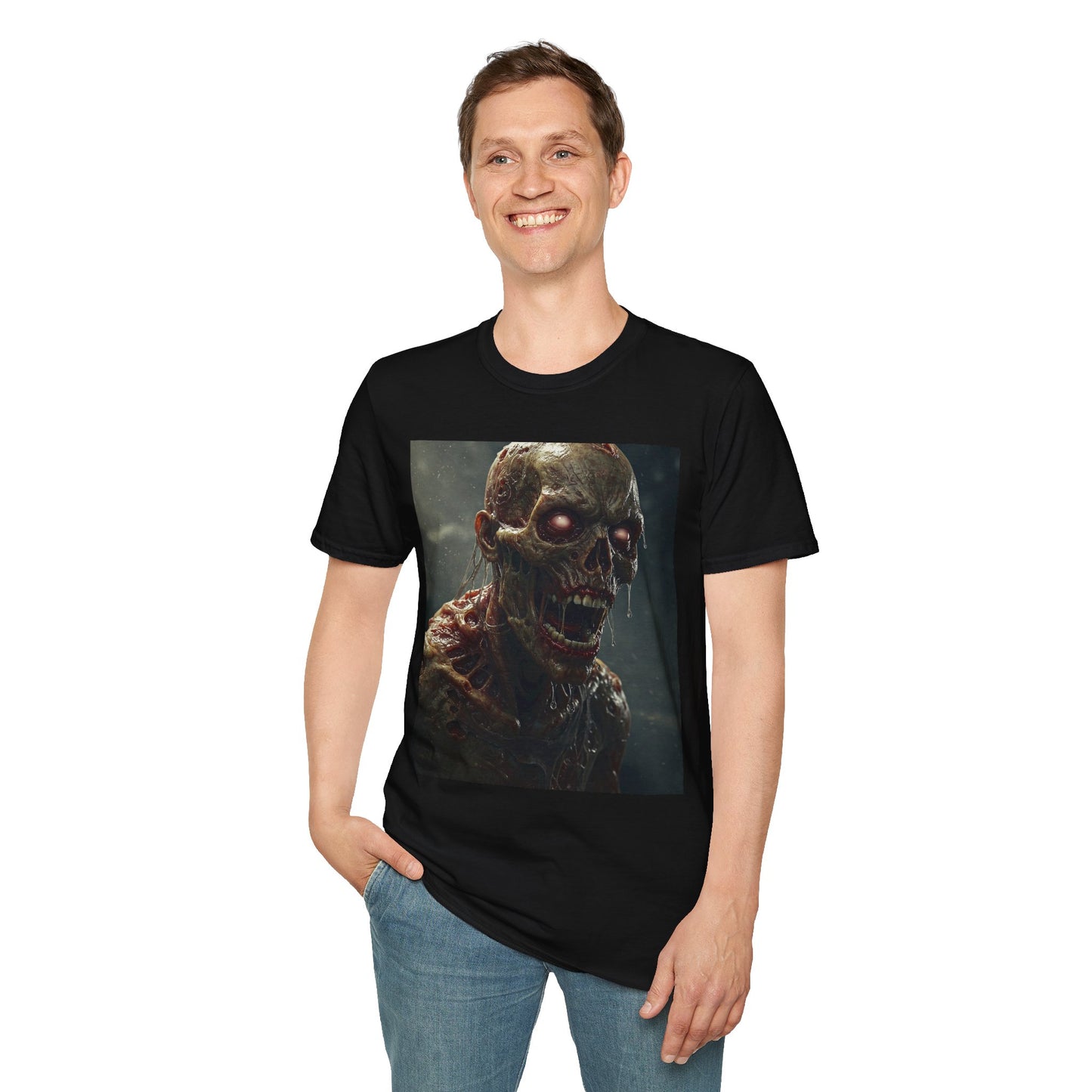 Zombie Graphic Unisex T-Shirt - Perfect for Halloween and Horror Fans