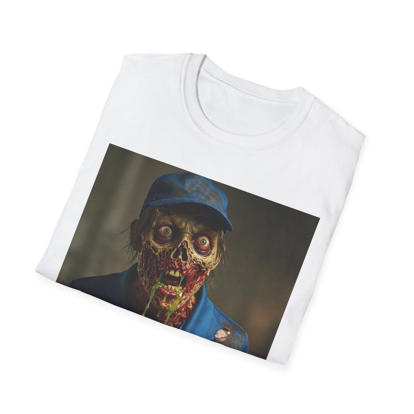 Horror Pizza Delivery Zombie T-Shirt - Unisex Softstyle Tee