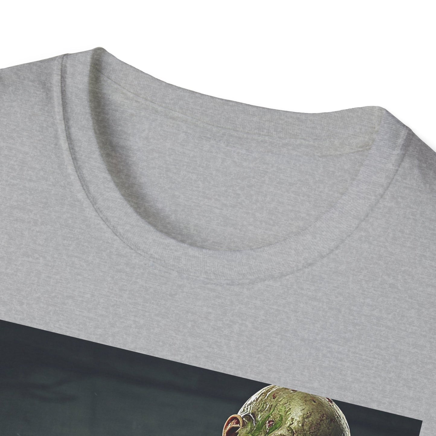 Zombie Graphic Unisex Softstyle T-Shirt - Perfect for Halloween and Horror Fans