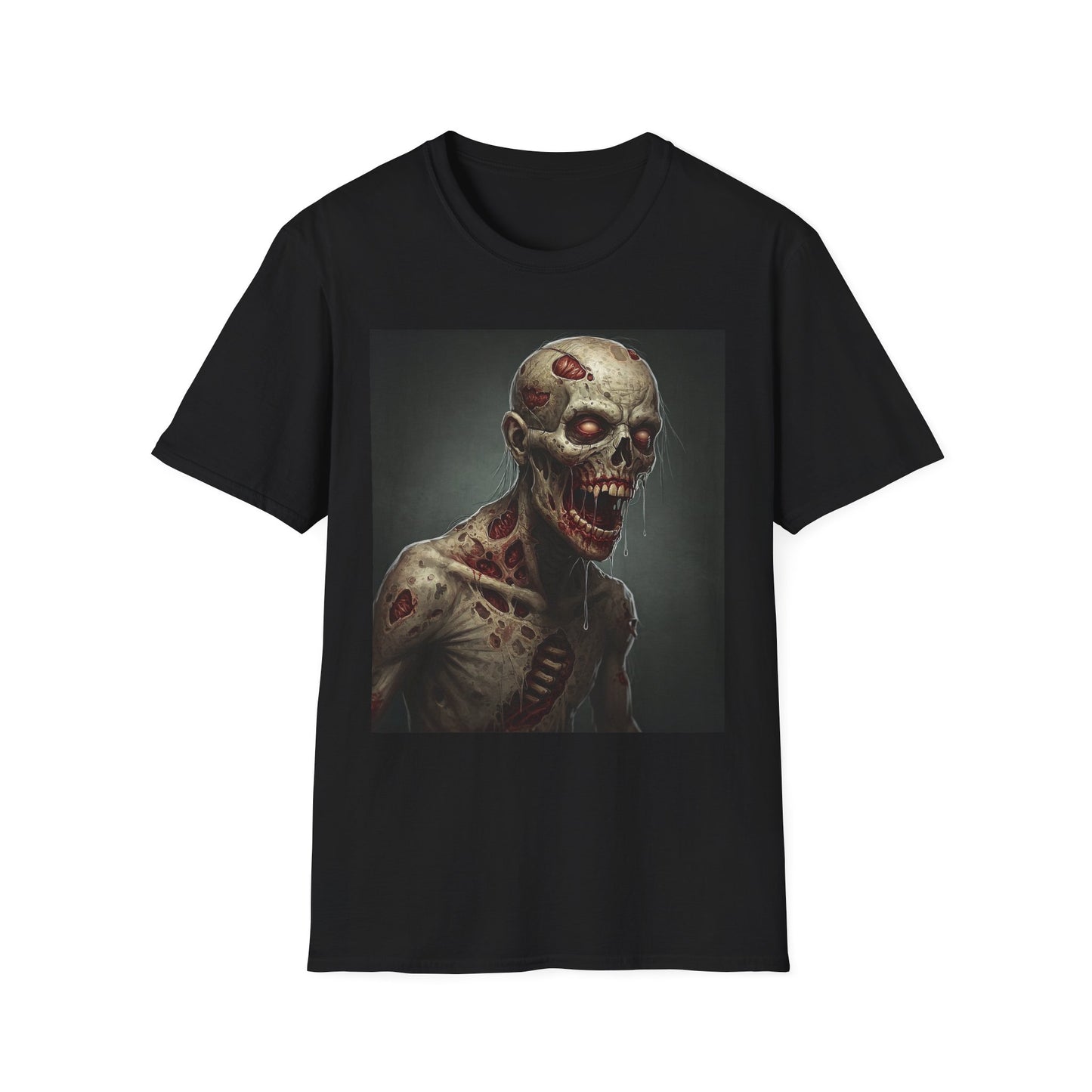 Zombie Graphic Unisex Softstyle T-Shirt for Horror Fans