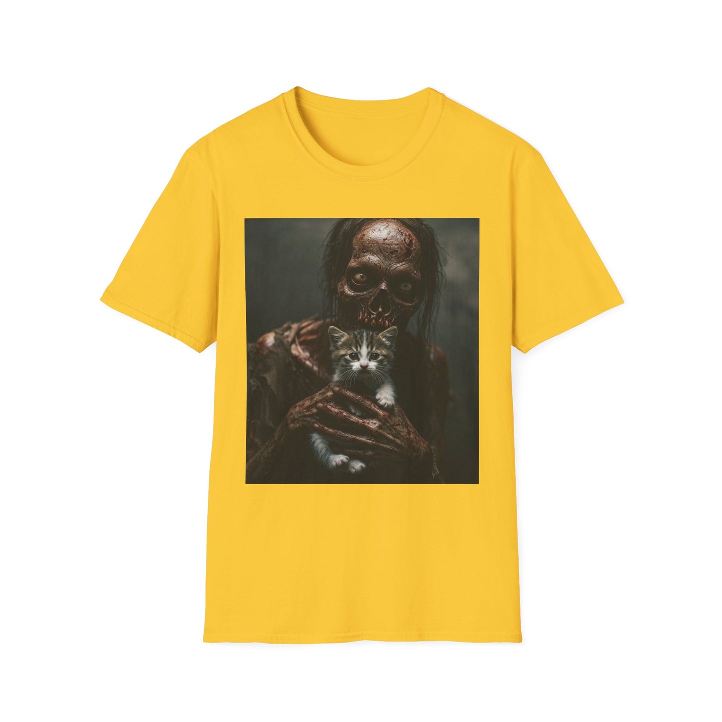 Apocalyptic Portrait Tee, bold, decaying zombie graphic