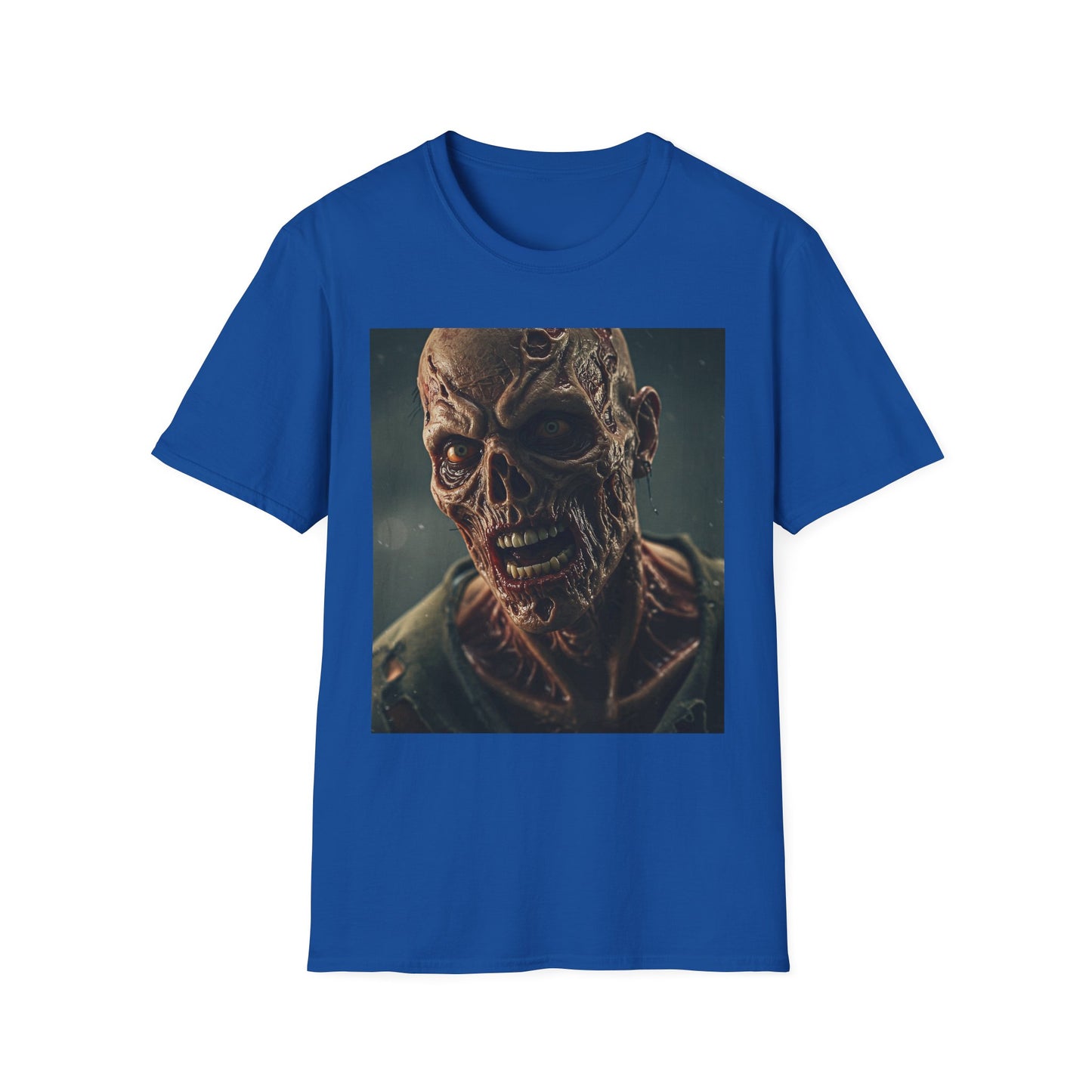 Apocalyptic Portrait Tee, bold, decaying zombie graphic