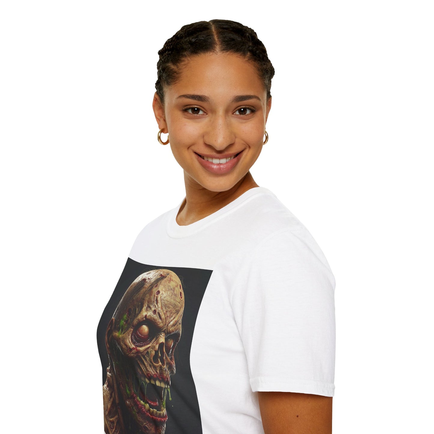 Creepy Skeleton Graphic T-Shirt - Unisex Softstyle Horror Tee