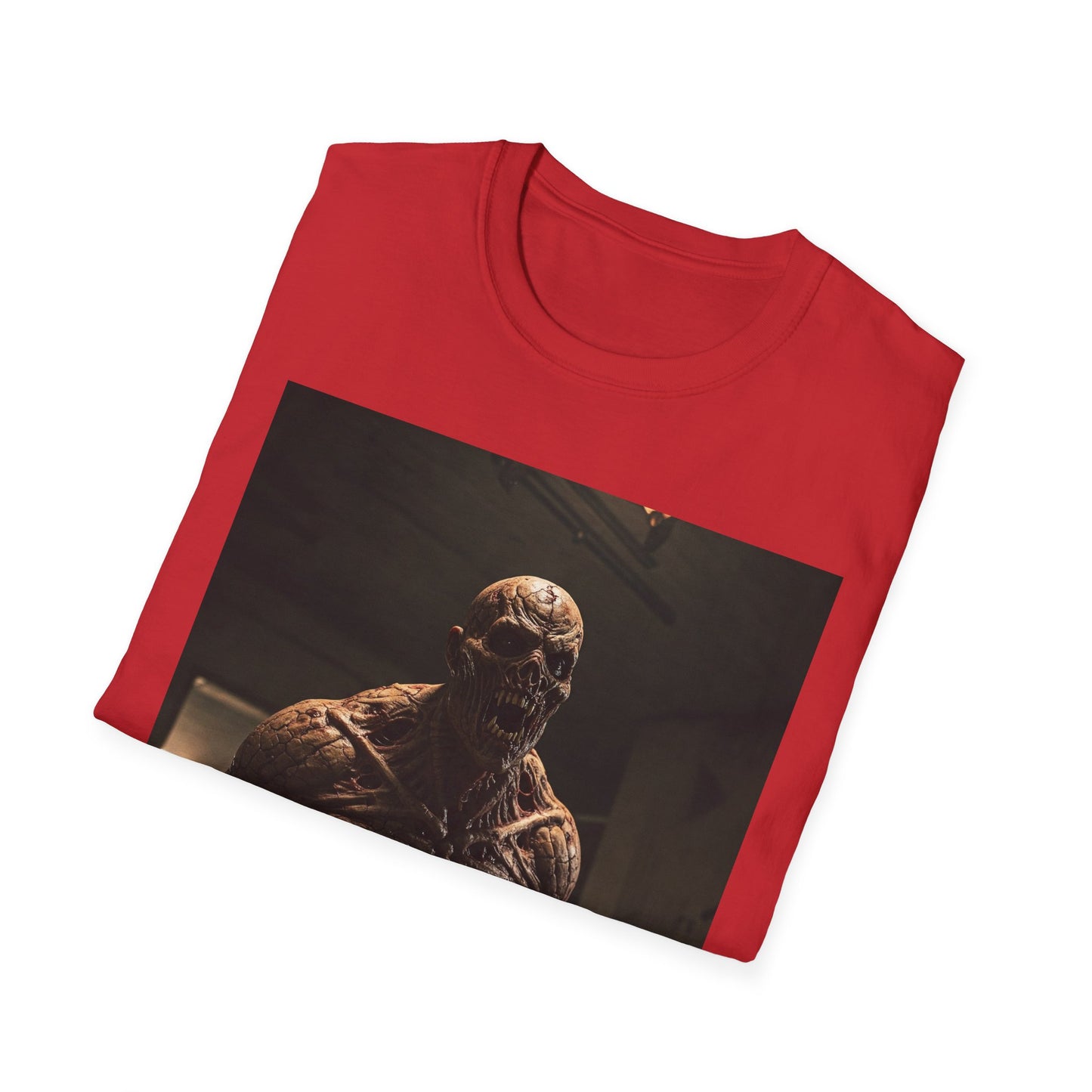 Apocalyptic Portrait Tee, bold, decaying zombie graphic