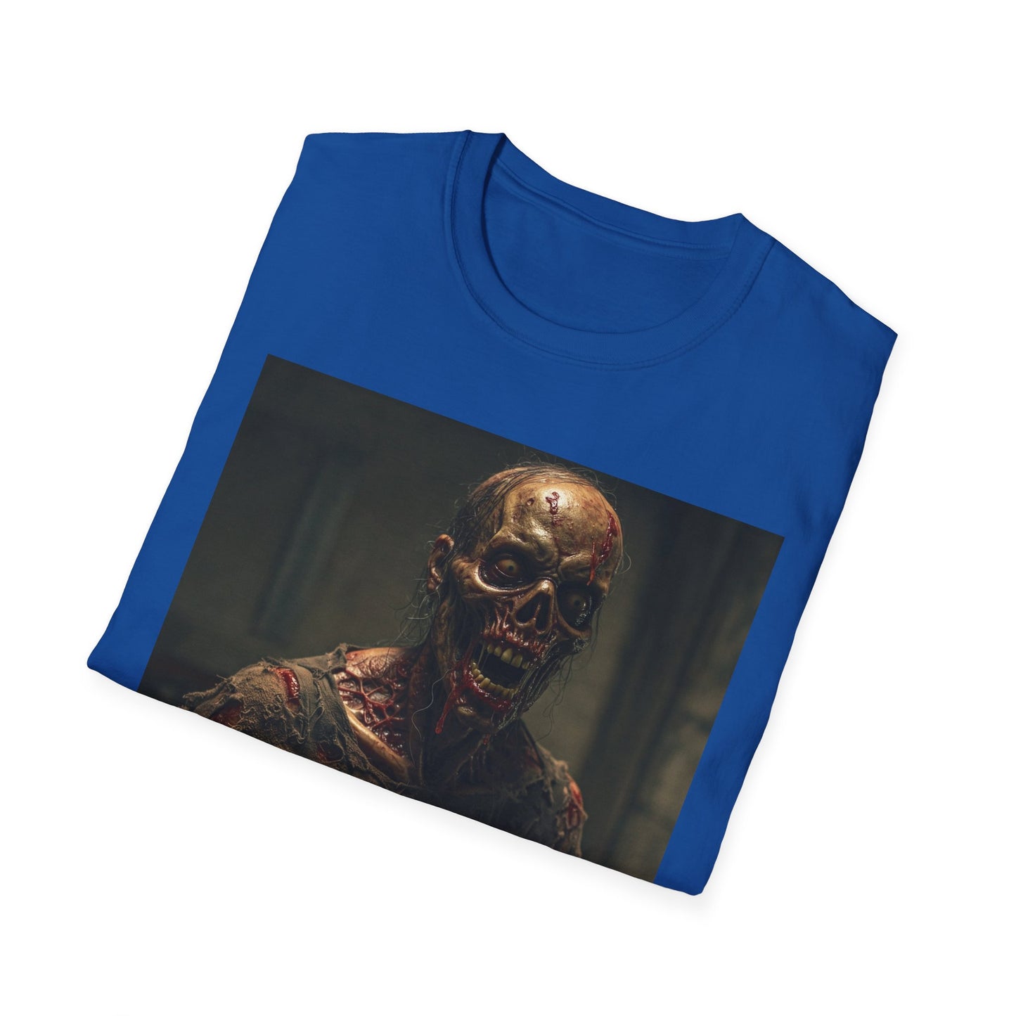 Apocalyptic Portrait Tee, bold, decaying zombie graphic