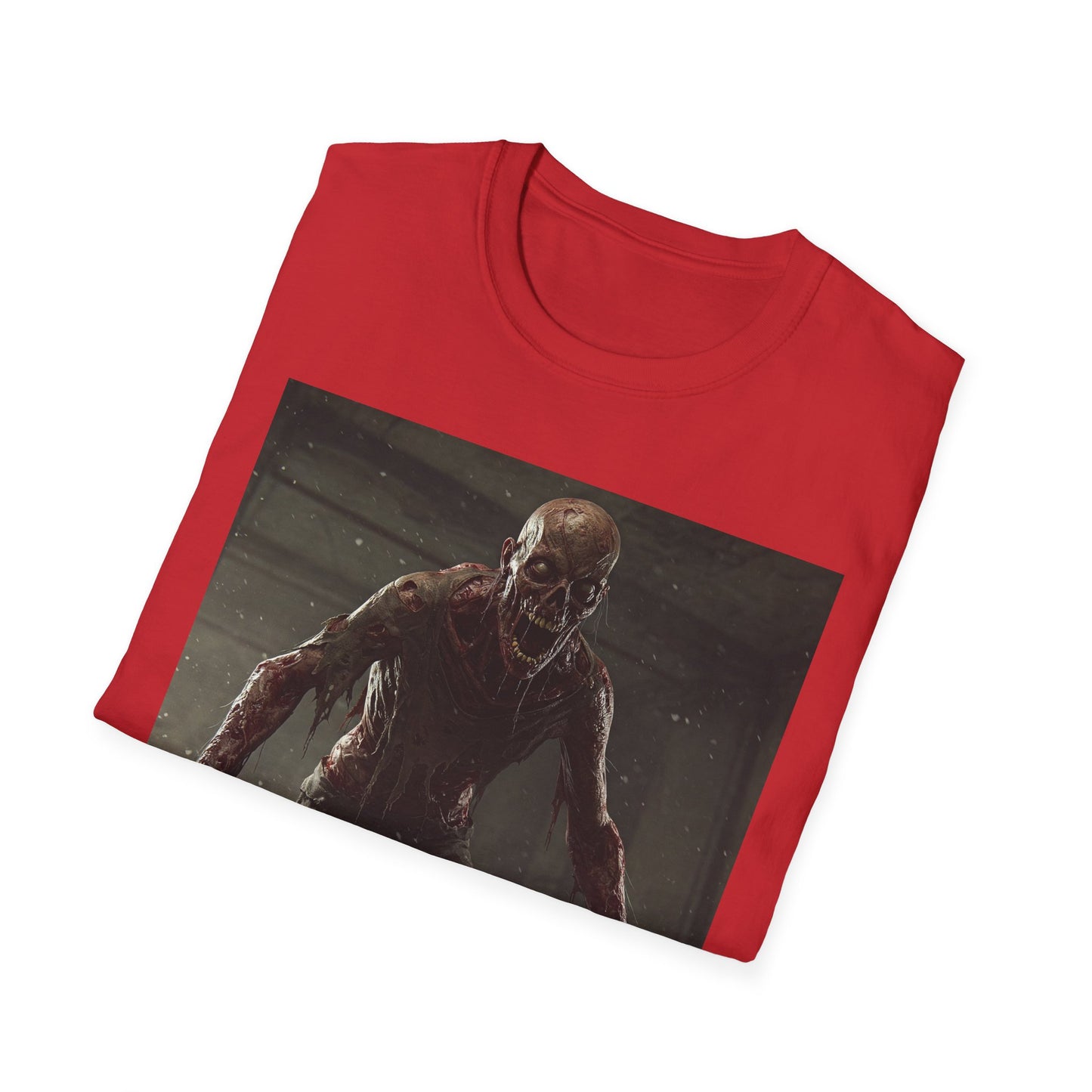 Apocalyptic Portrait Tee, bold, decaying zombie graphic