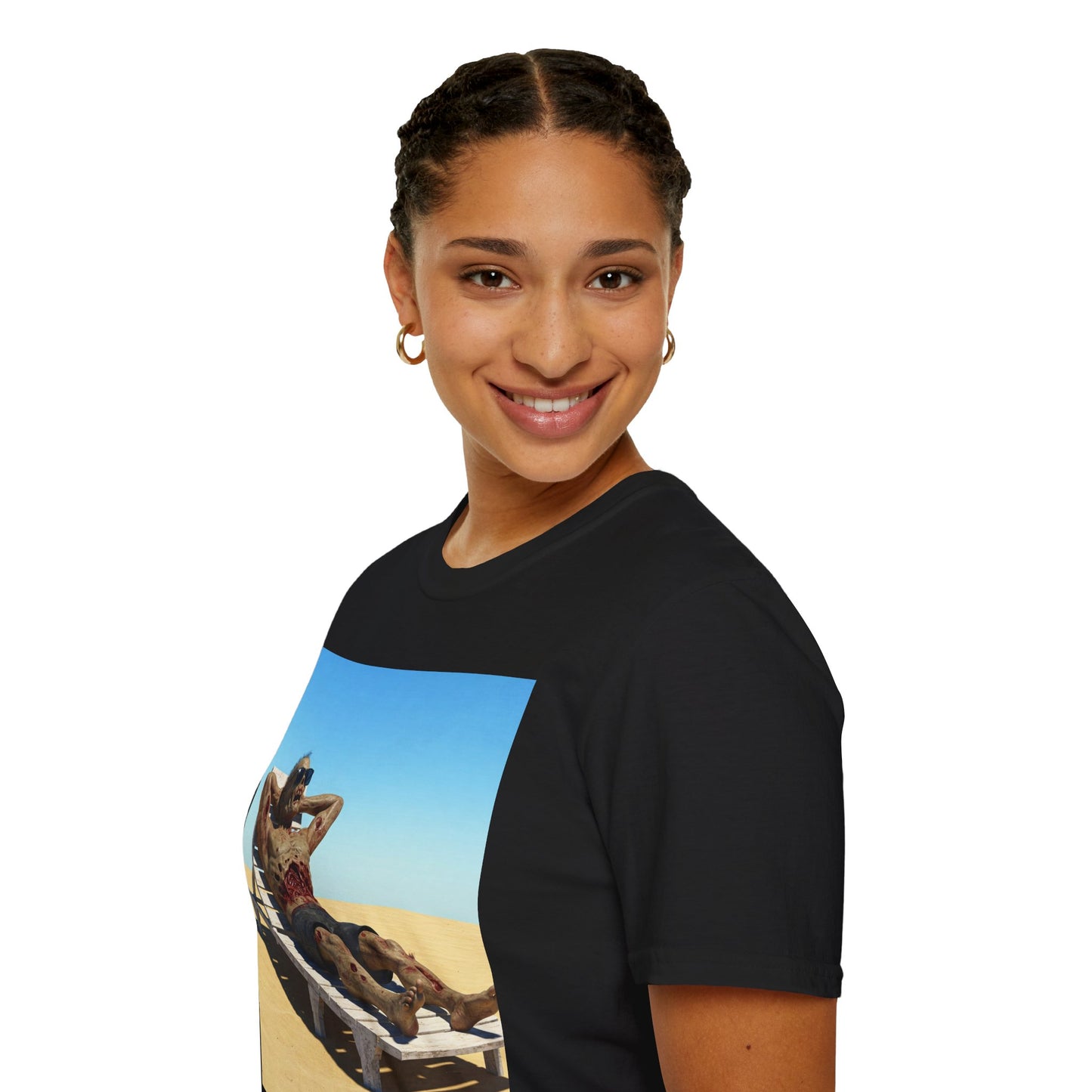 Relaxed Vibes Unisex Softstyle T-Shirt - Beach Chill Design