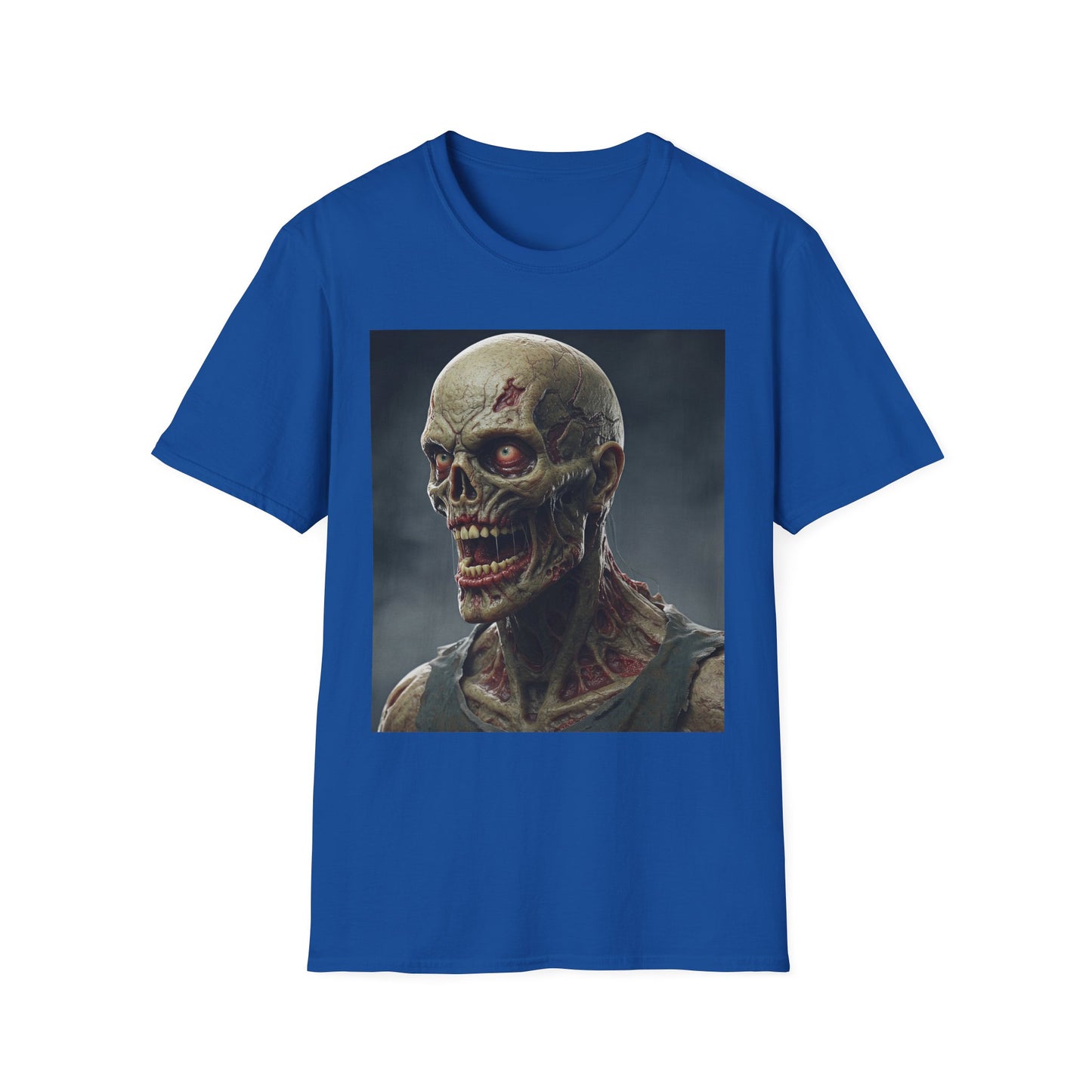 Apocalyptic Portrait Tee, bold, decaying zombie graphic