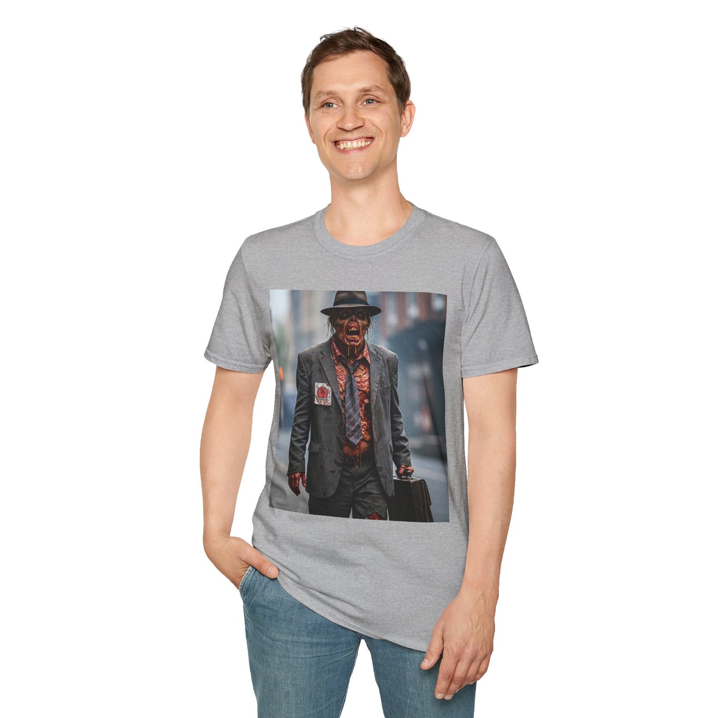 Stylish Horror-Themed Unisex Softstyle T-Shirt