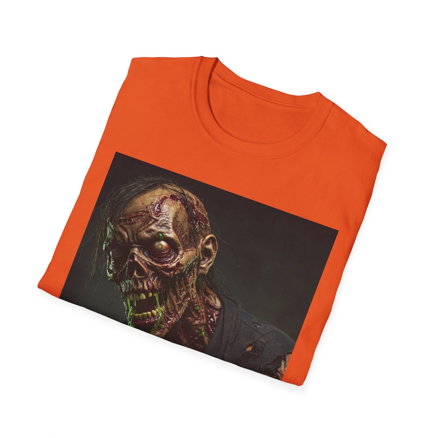 Unisex Softstyle Horror Zombie T-Shirt - Perfect for Halloween and Horror Fans