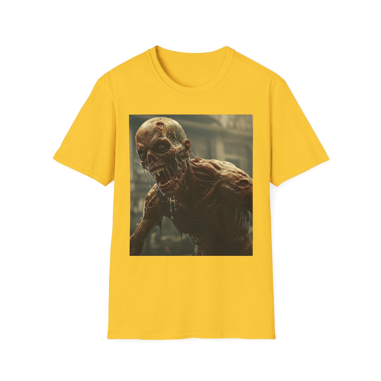 Unisex Softstyle Zombie Graphic T-Shirt - Spooky Halloween Tee