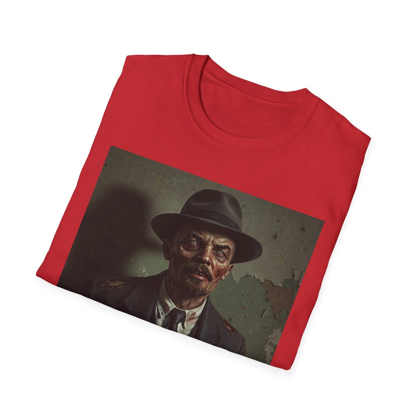 Apocalyptic Portrait Tee, bold, decaying zombie graphic