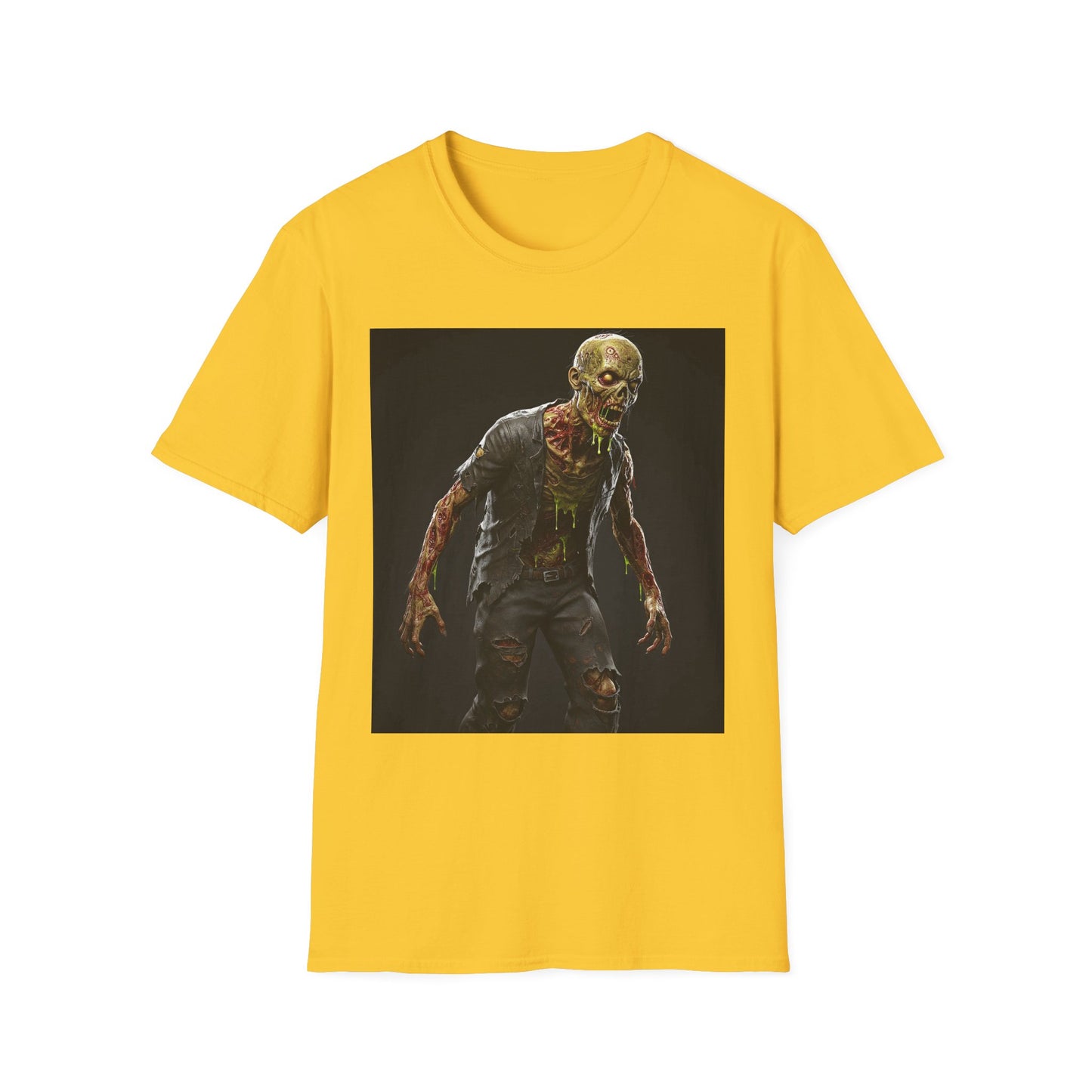 Zombie Graphic Unisex Softstyle T-Shirt | Perfect for Halloween and Horror Fans