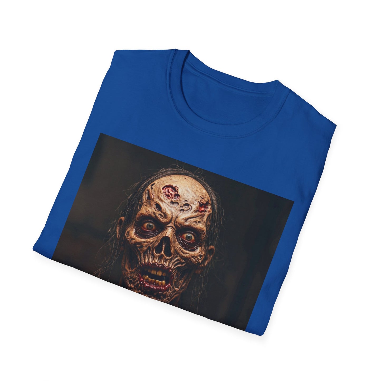 Apocalyptic Portrait Tee, bold, decaying zombie graphic