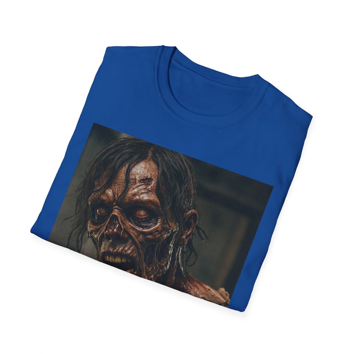 Apocalyptic Portrait Tee, bold, decaying zombie graphic