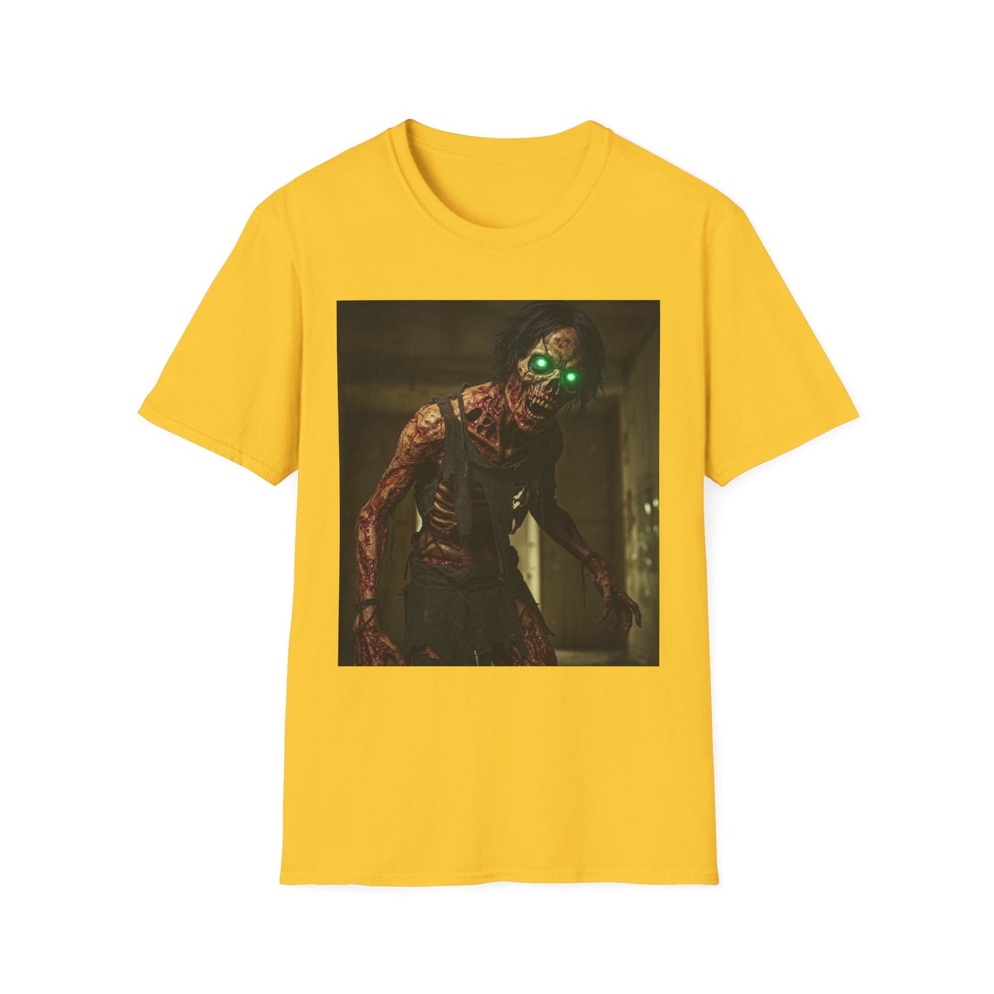 Apocalyptic Portrait Tee, bold, decaying zombie graphic