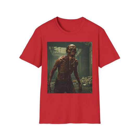 Horror Graphic Unisex T-Shirt - Spooky Zombie Design - Perfect for Halloween and Horror Fans