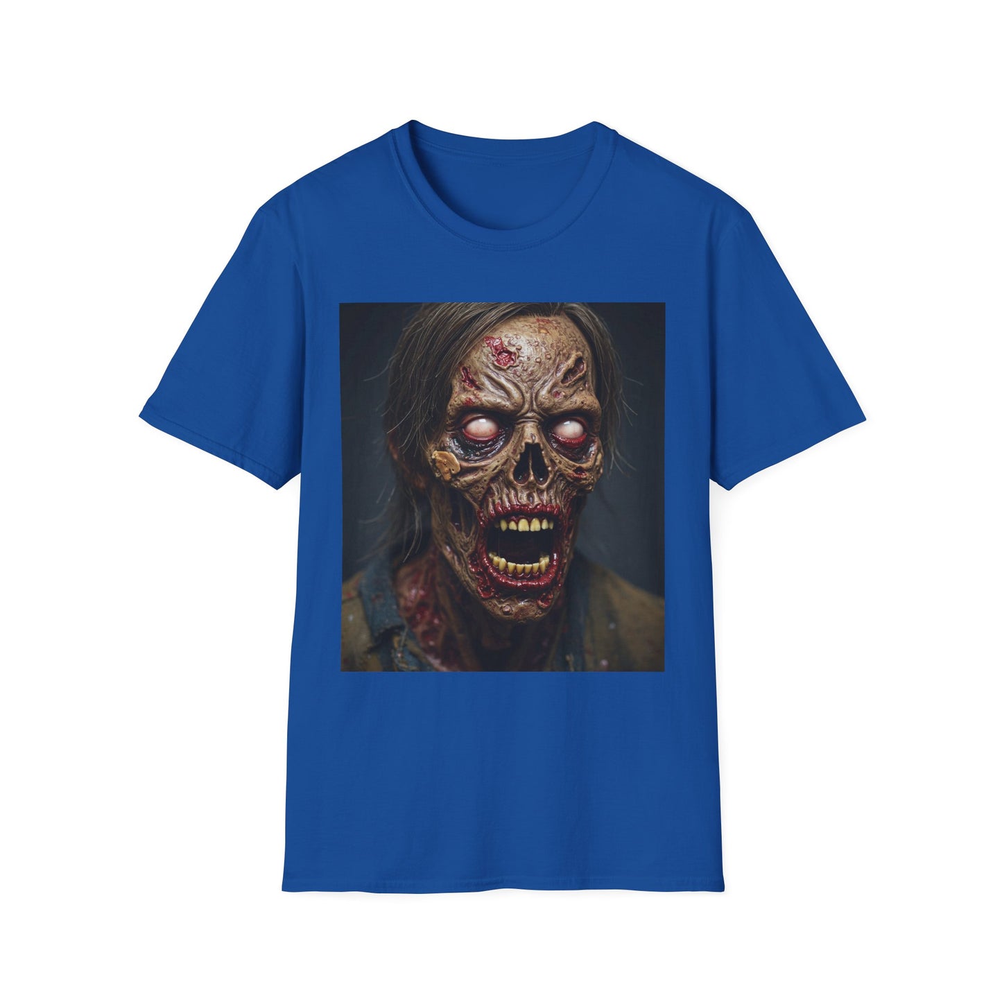 Apocalyptic Portrait Tee, bold, decaying zombie graphic