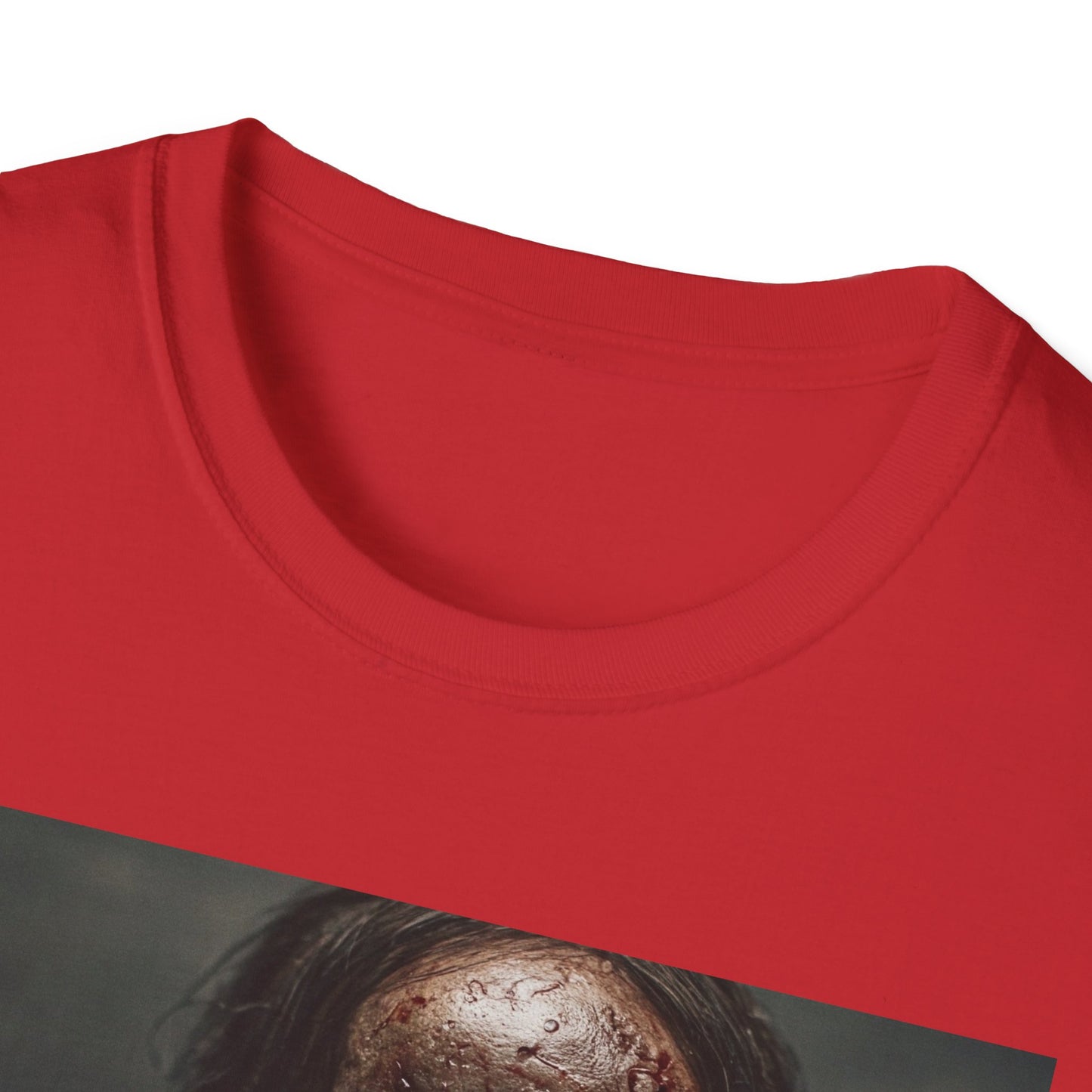 Apocalyptic Portrait Tee, bold, decaying zombie graphic