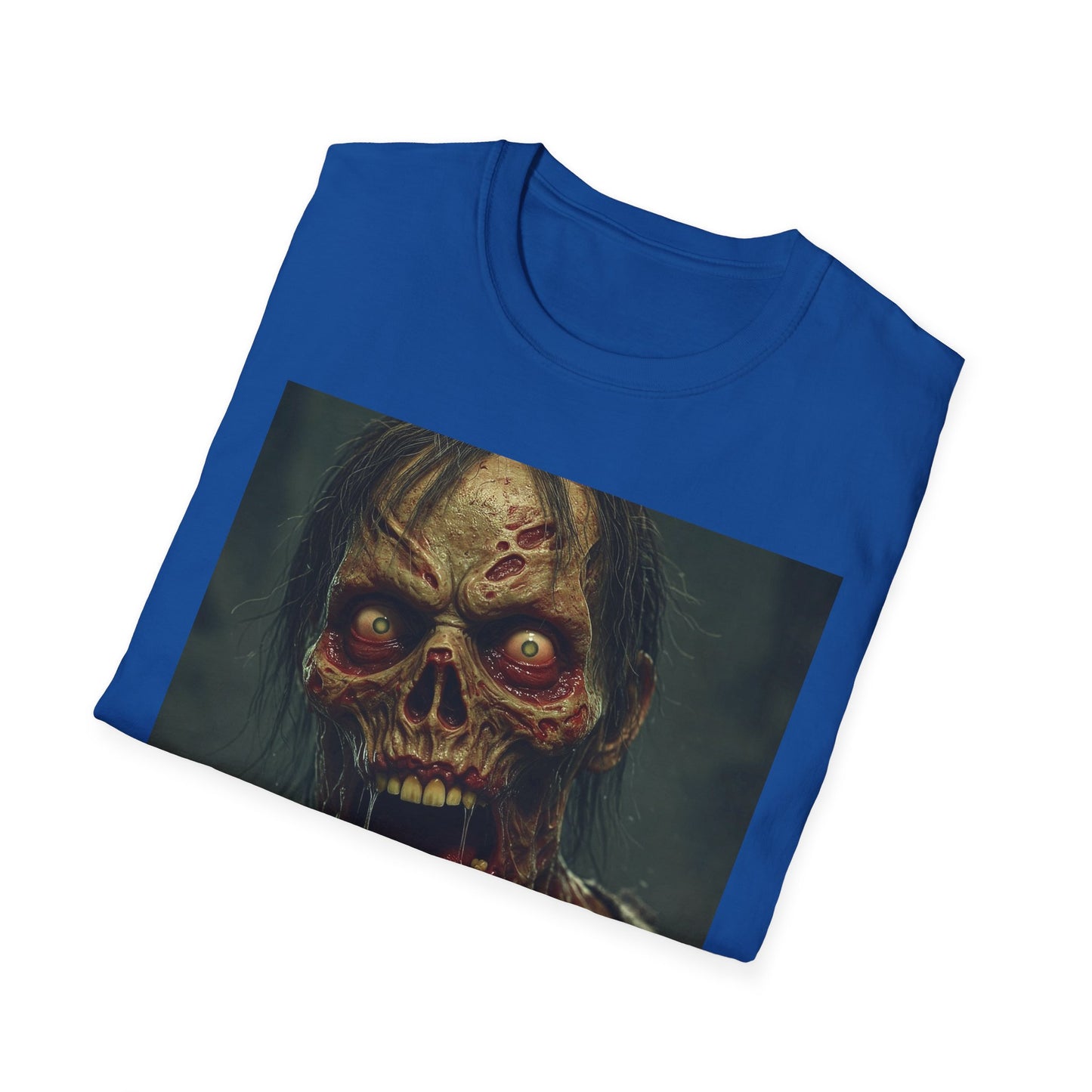 Apocalyptic Portrait Tee, bold, decaying zombie graphic