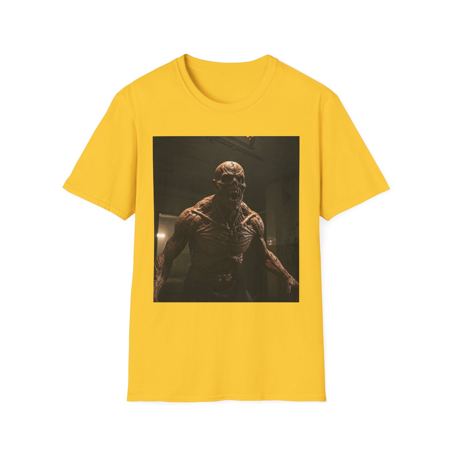 Apocalyptic Portrait Tee, bold, decaying zombie graphic