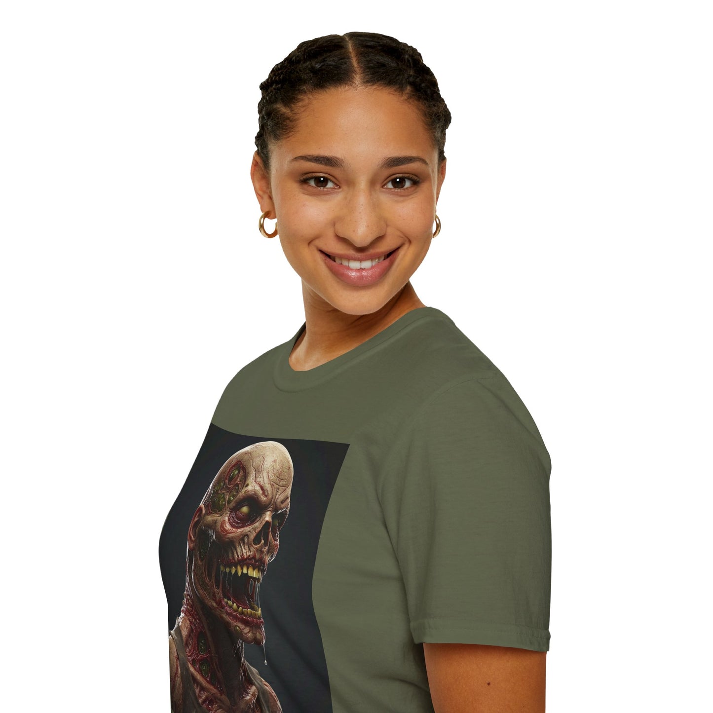 Zombie Graphic Unisex Softstyle T-Shirt | Horror Movie Fan Apparel