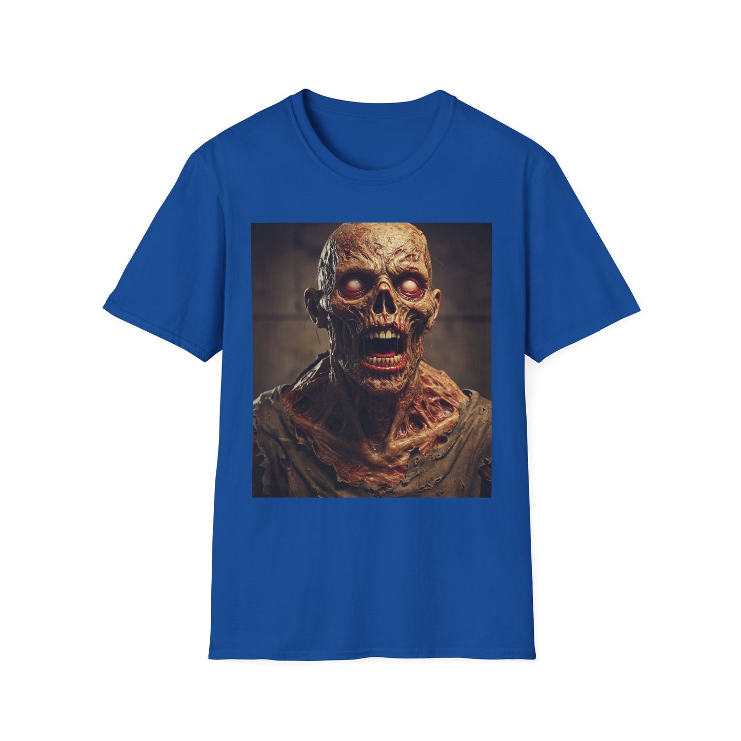 Apocalyptic Portrait Tee, bold, decaying zombie graphic