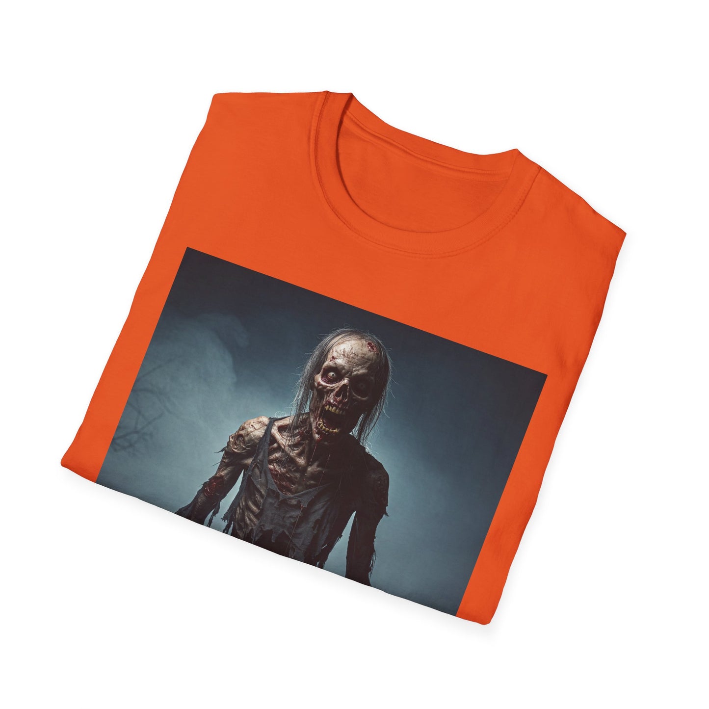 Apocalyptic Portrait Tee, bold, decaying zombie graphic