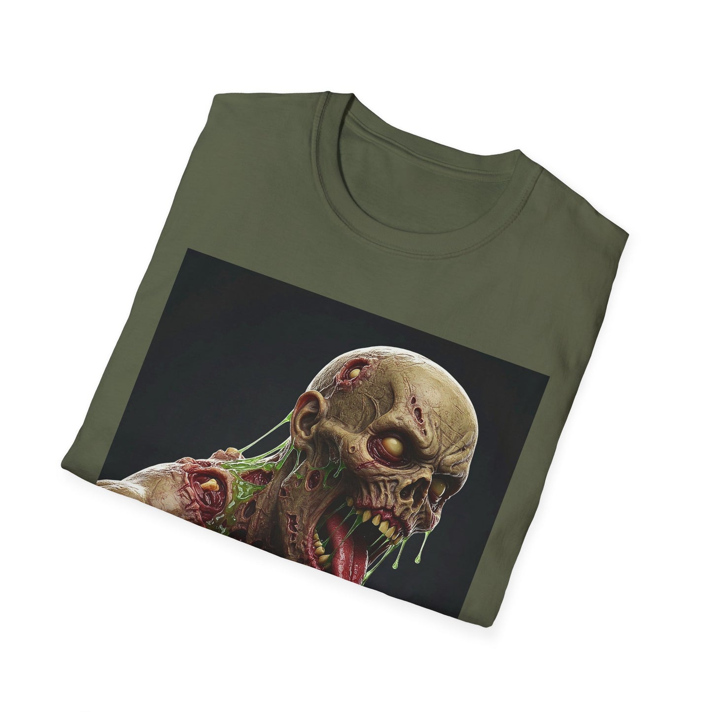 Apocalyptic Portrait Tee, bold, decaying zombie graphic