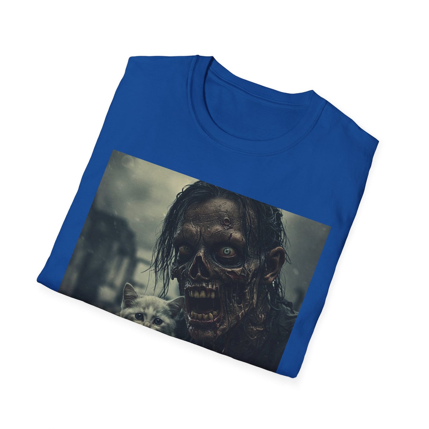 Apocalyptic Portrait Tee, bold, decaying zombie graphic