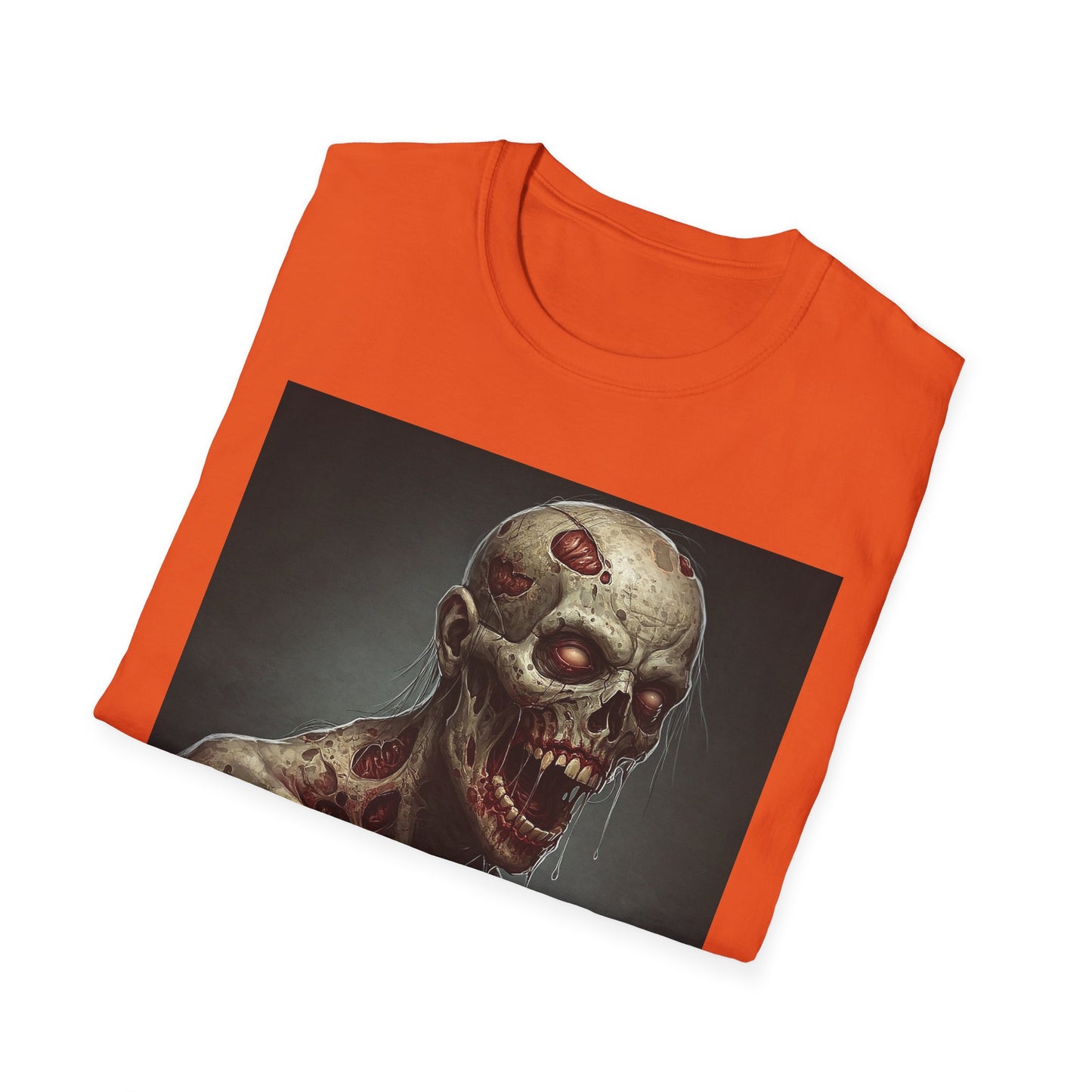 Zombie Graphic Unisex Softstyle T-Shirt for Horror Fans