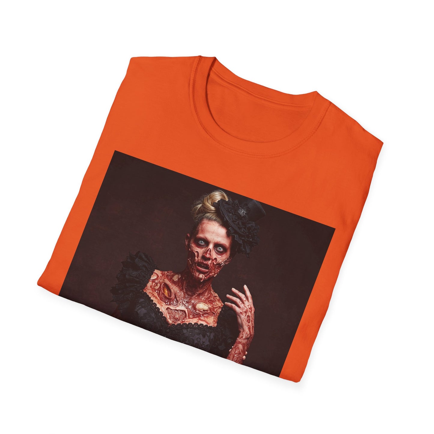 Apocalyptic Portrait Tee, bold, decaying zombie graphic