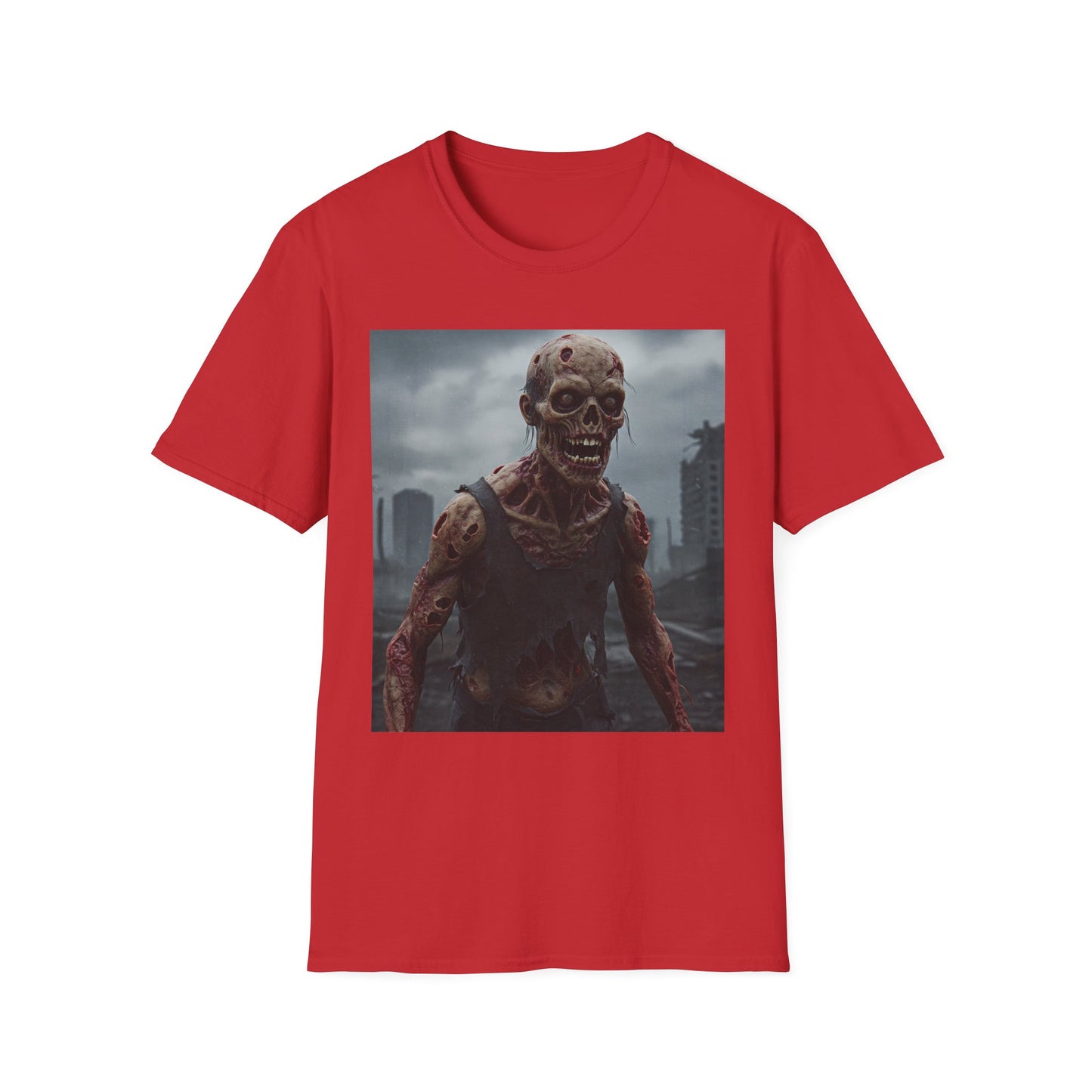 Zombie Apocalypse Apocalyptic Portrait Tee: A Vision of Decay