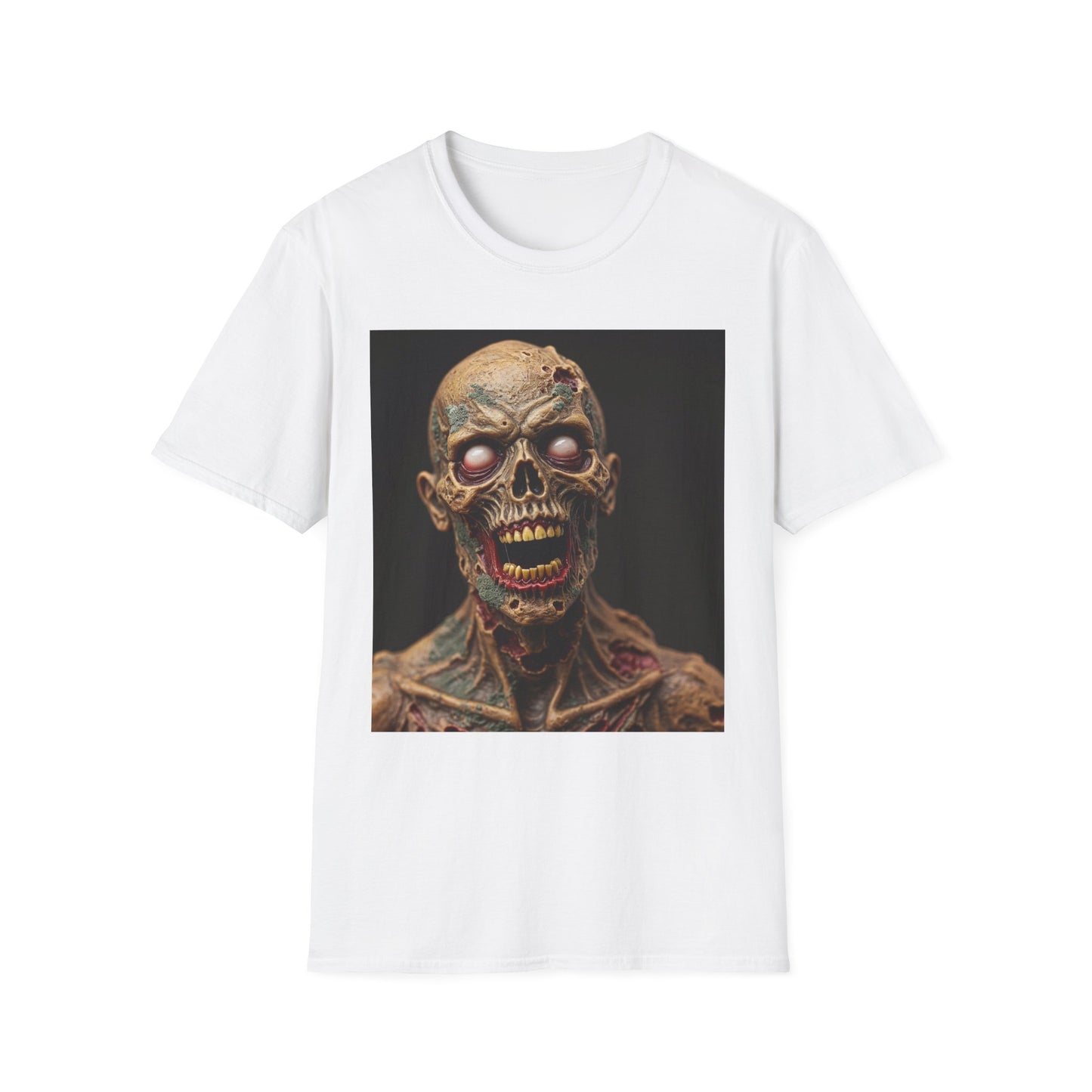 Apocalyptic Portrait Tee, bold, decaying zombie graphic