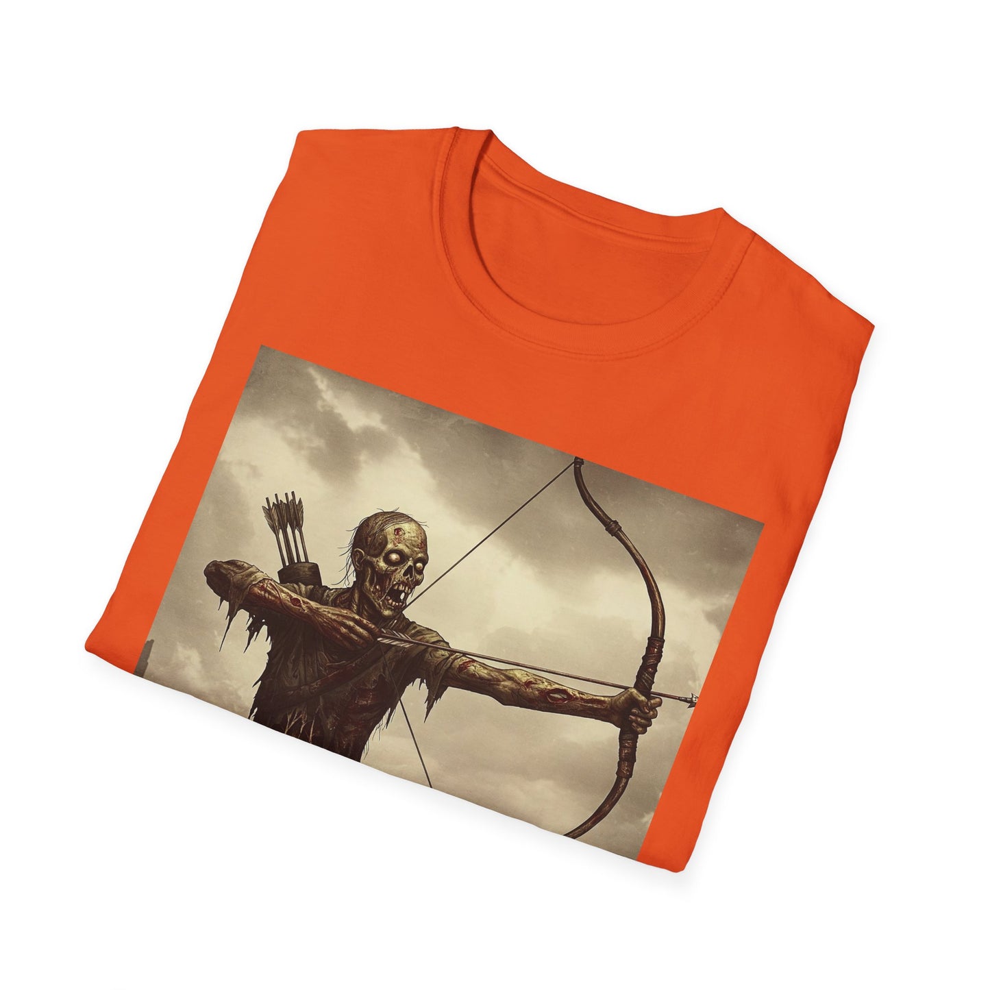 Apocalyptic Portrait Tee, bold, decaying zombie graphic