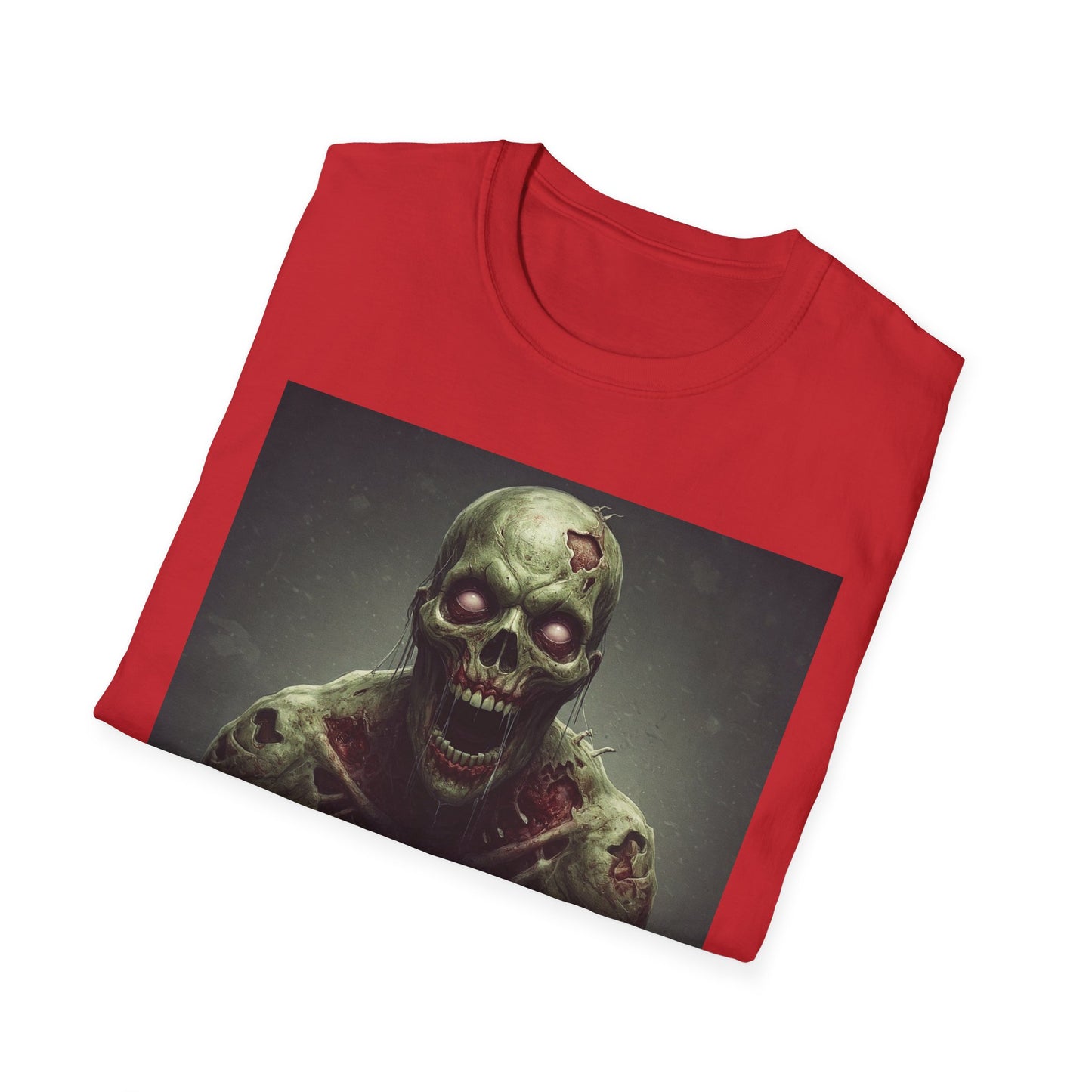 Apocalyptic Portrait Tee, bold, decaying zombie graphic