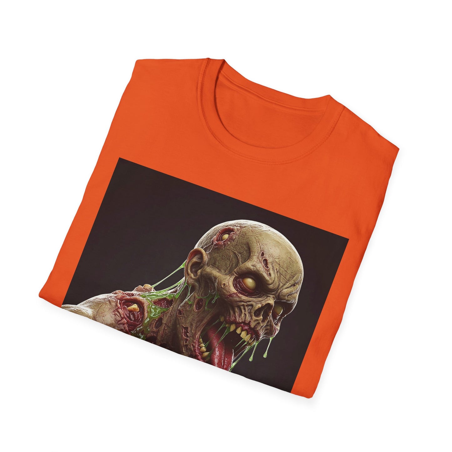 Apocalyptic Portrait Tee, bold, decaying zombie graphic