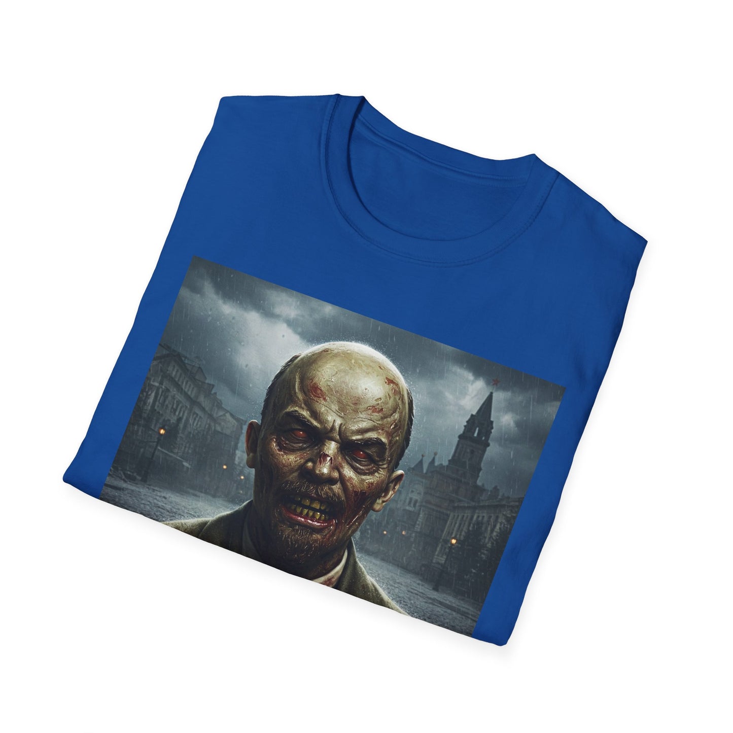 Lenin Apocalyptic Portrait Tee, bold, decaying zombie graphic