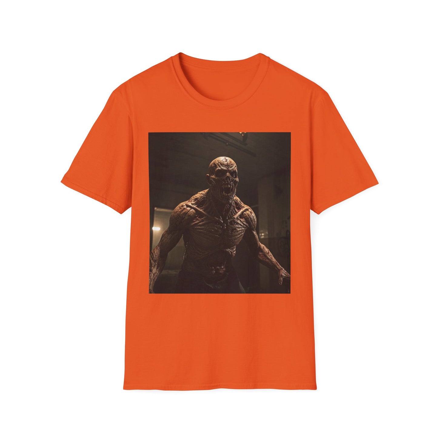 Apocalyptic Portrait Tee, bold, decaying zombie graphic