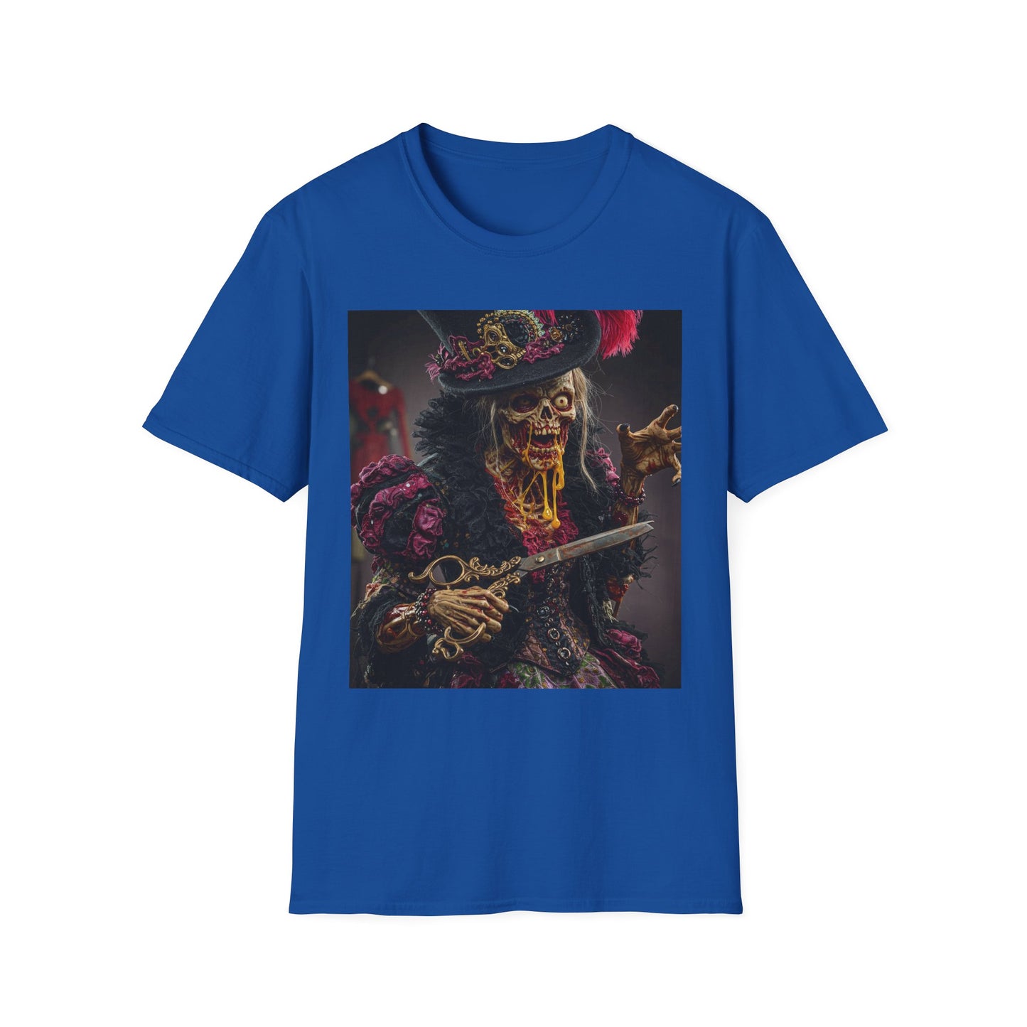 Apocalyptic Portrait Tee, bold, decaying zombie graphic