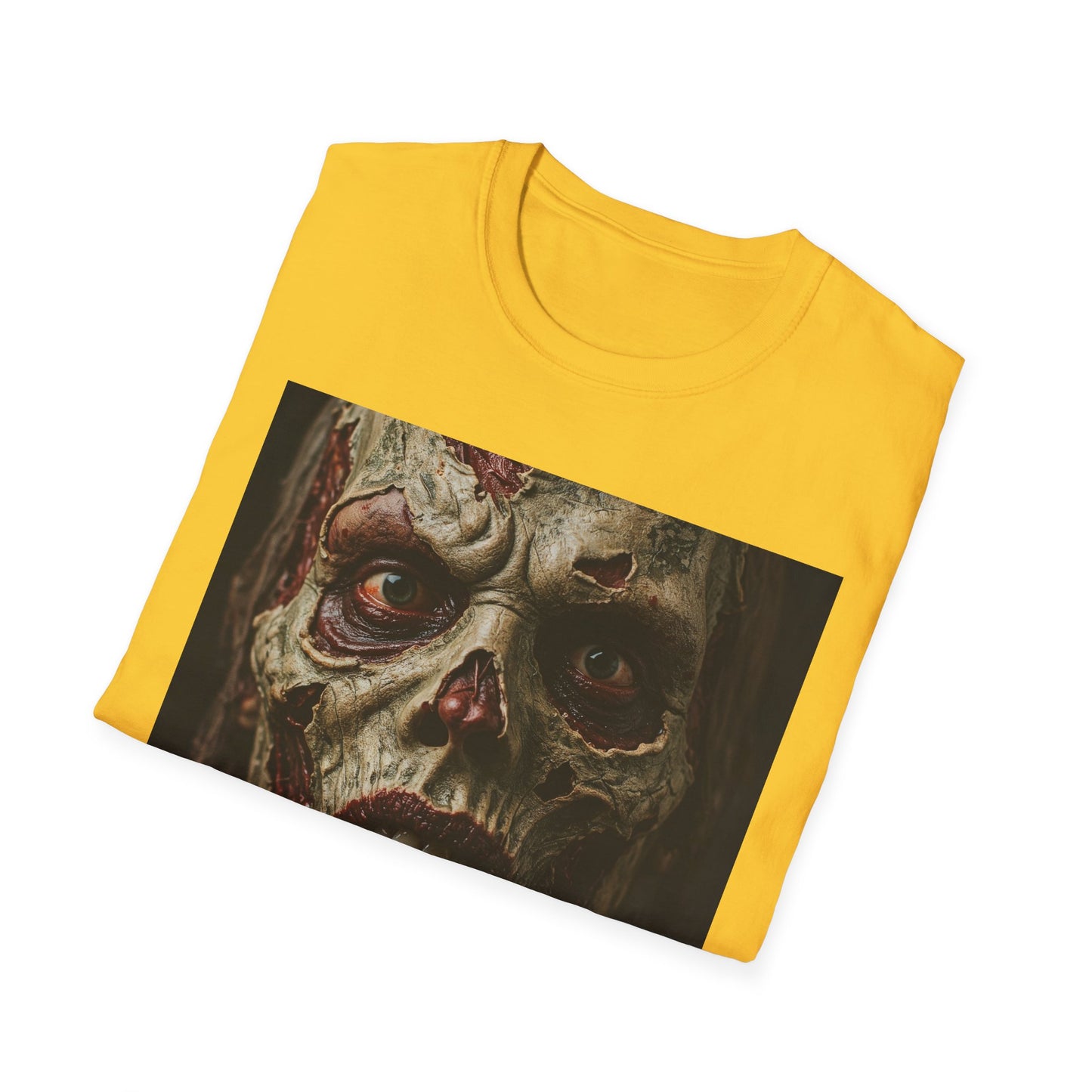 Spooky Zombie Unisex Softstyle T-Shirt - Perfect for Halloween & Horror Fans