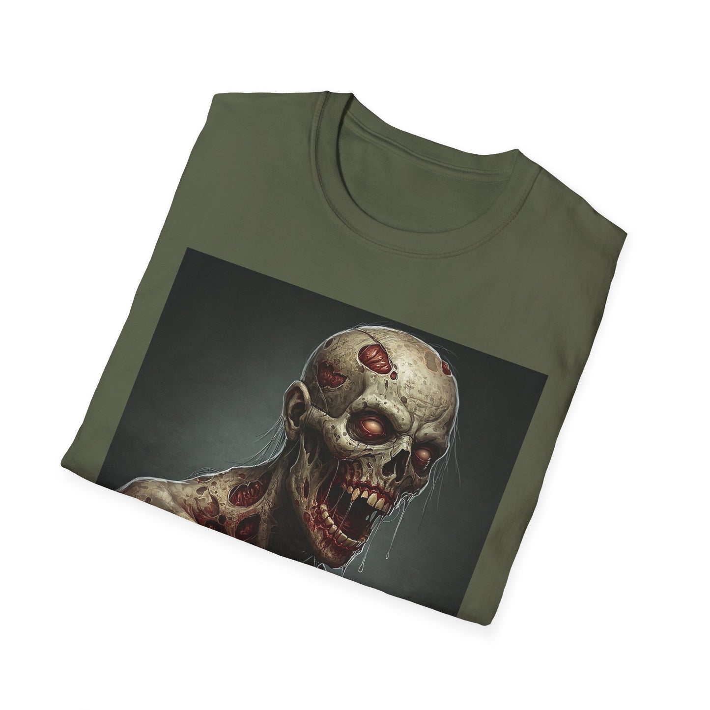 Zombie Graphic Unisex Softstyle T-Shirt for Horror Fans