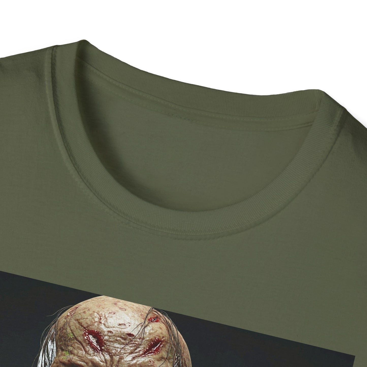 Apocalyptic Portrait Tee, bold, decaying zombie graphic