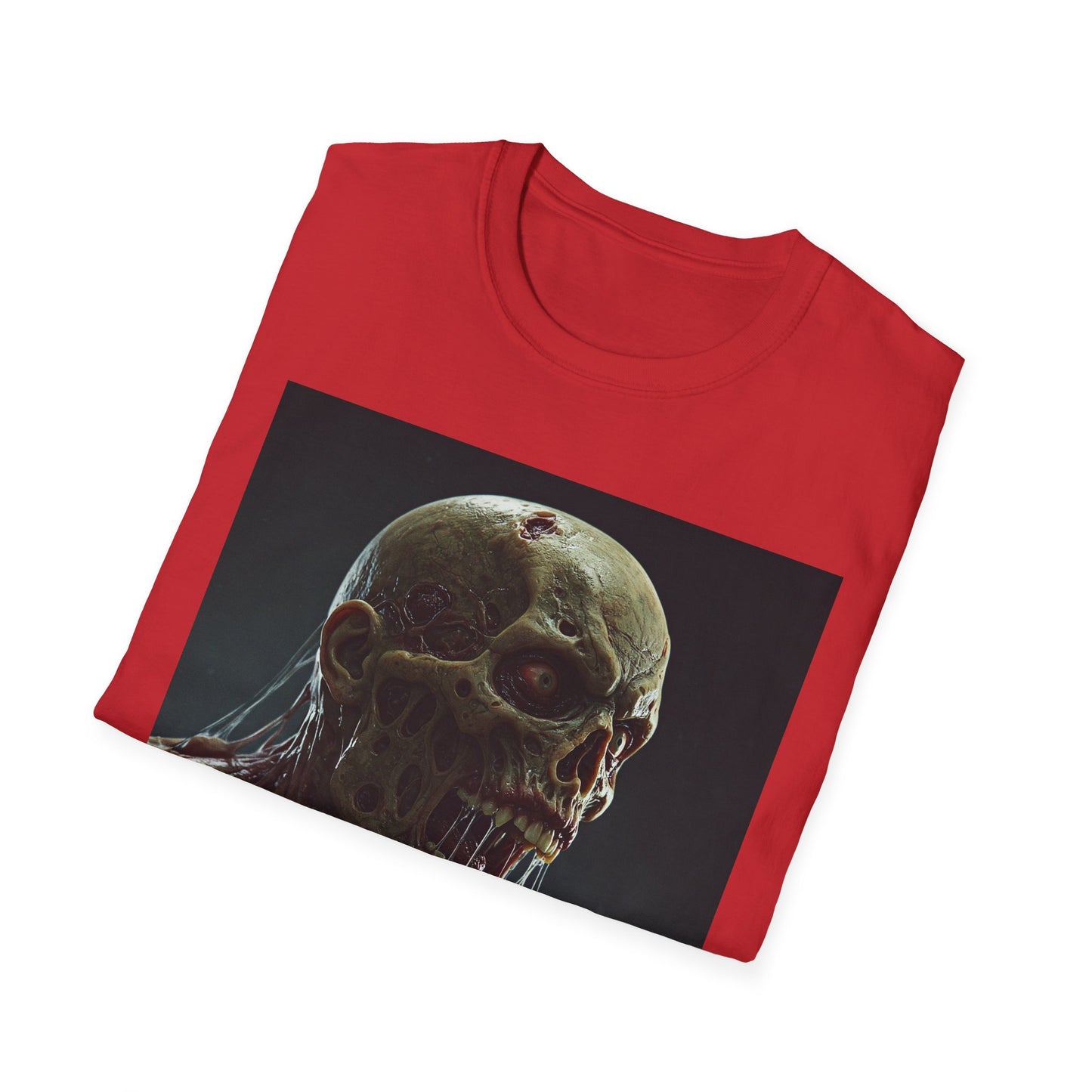 Apocalyptic Portrait Tee, bold, decaying zombie graphic